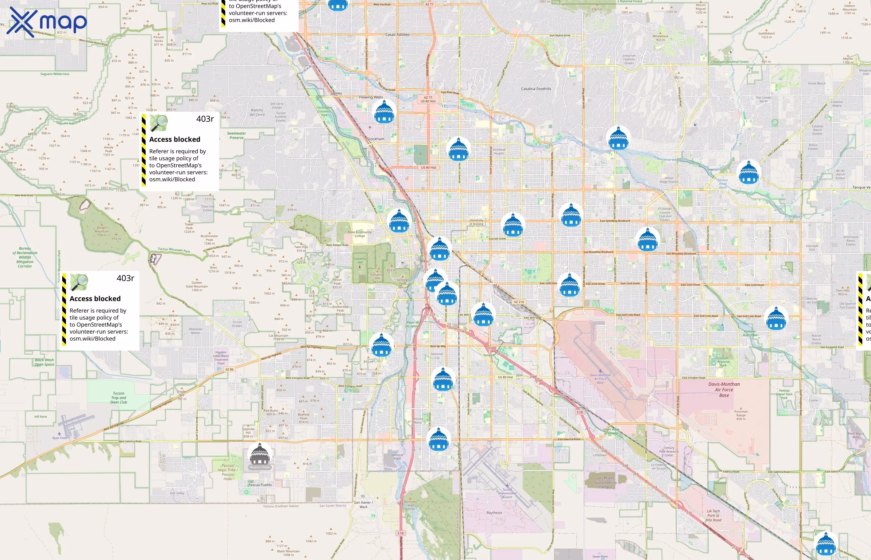 Pima County Public Library area coverage