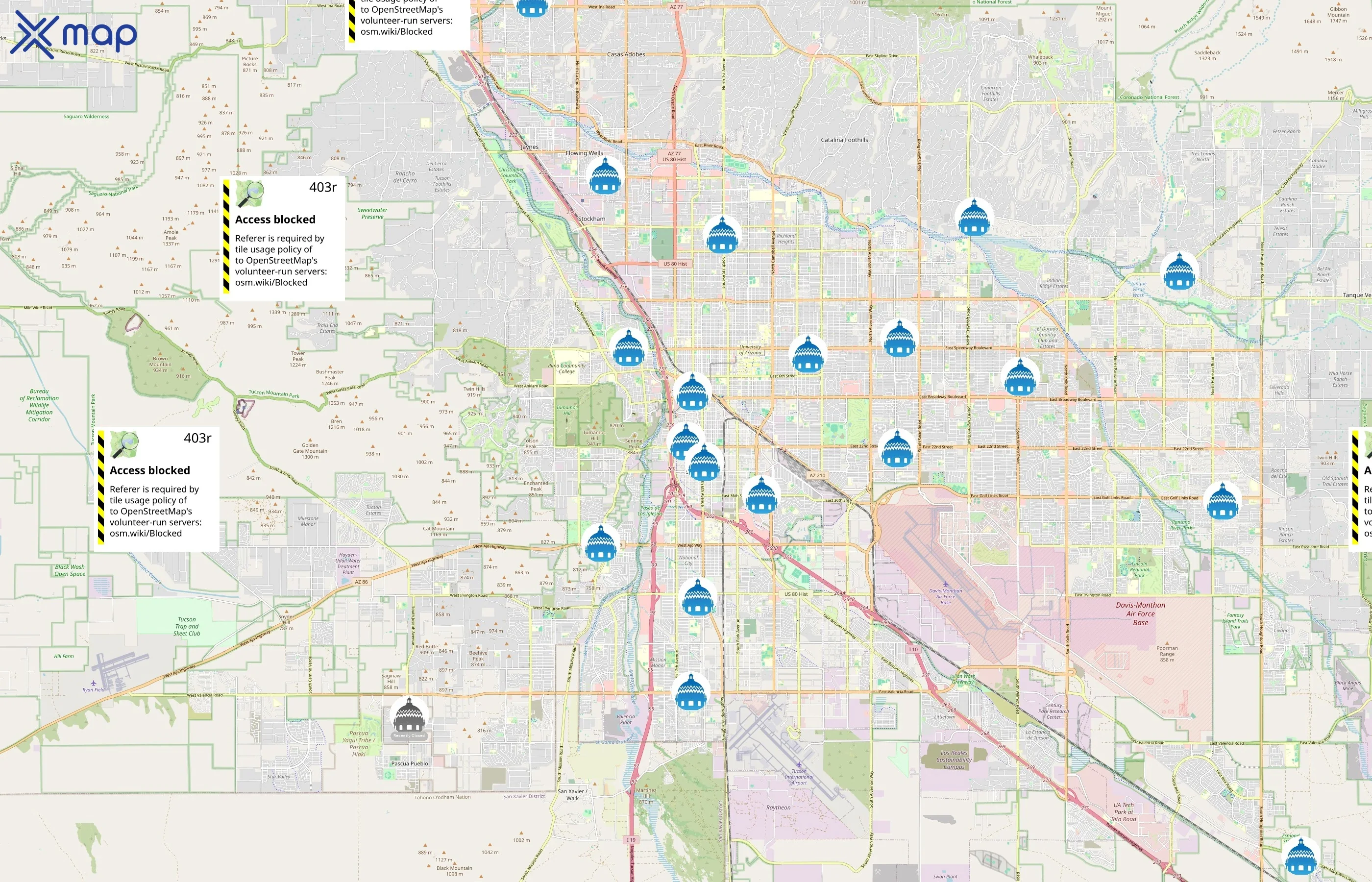 Pima County Public Library area coverage