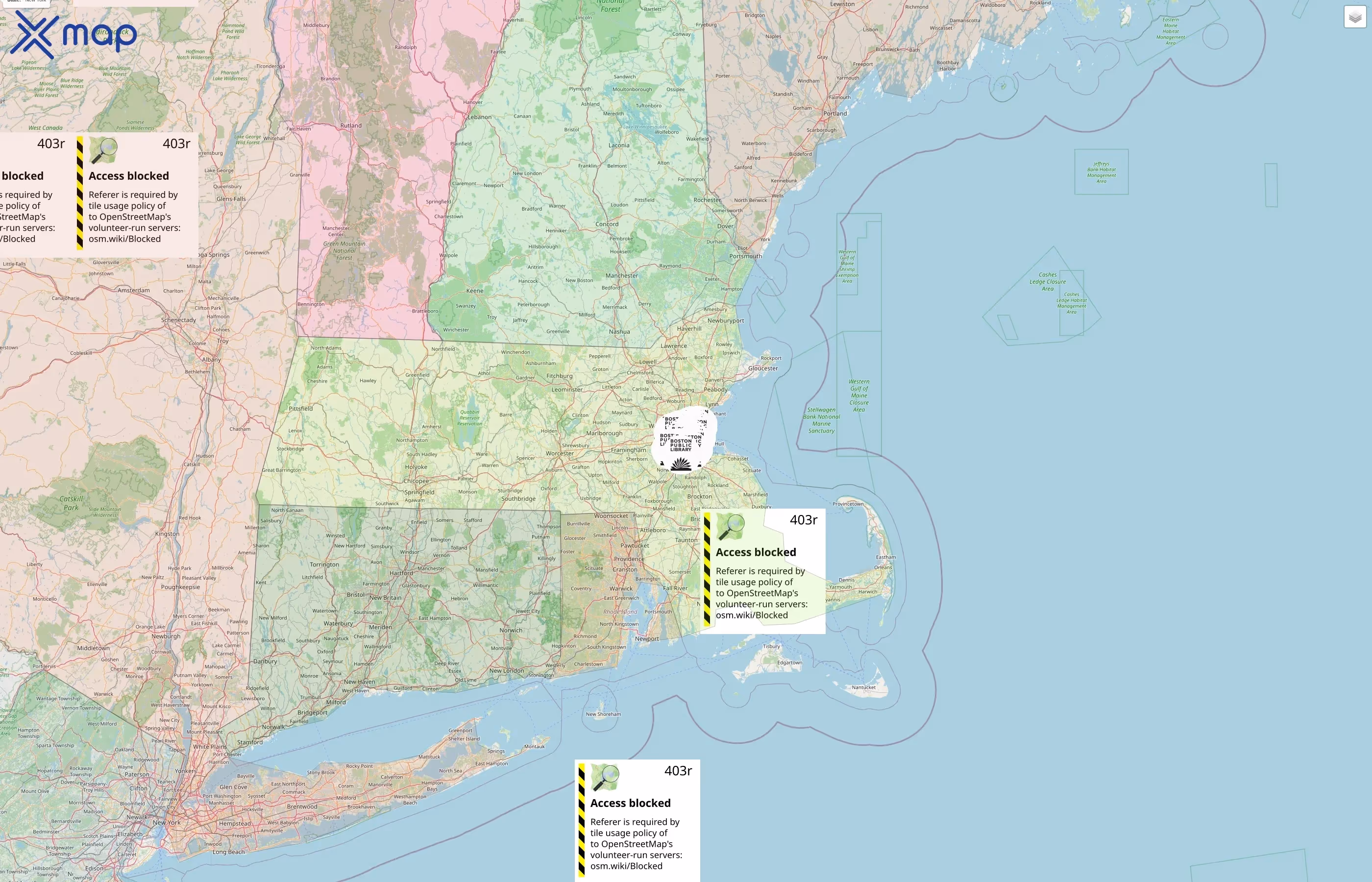 Boston Public Library street hotspots