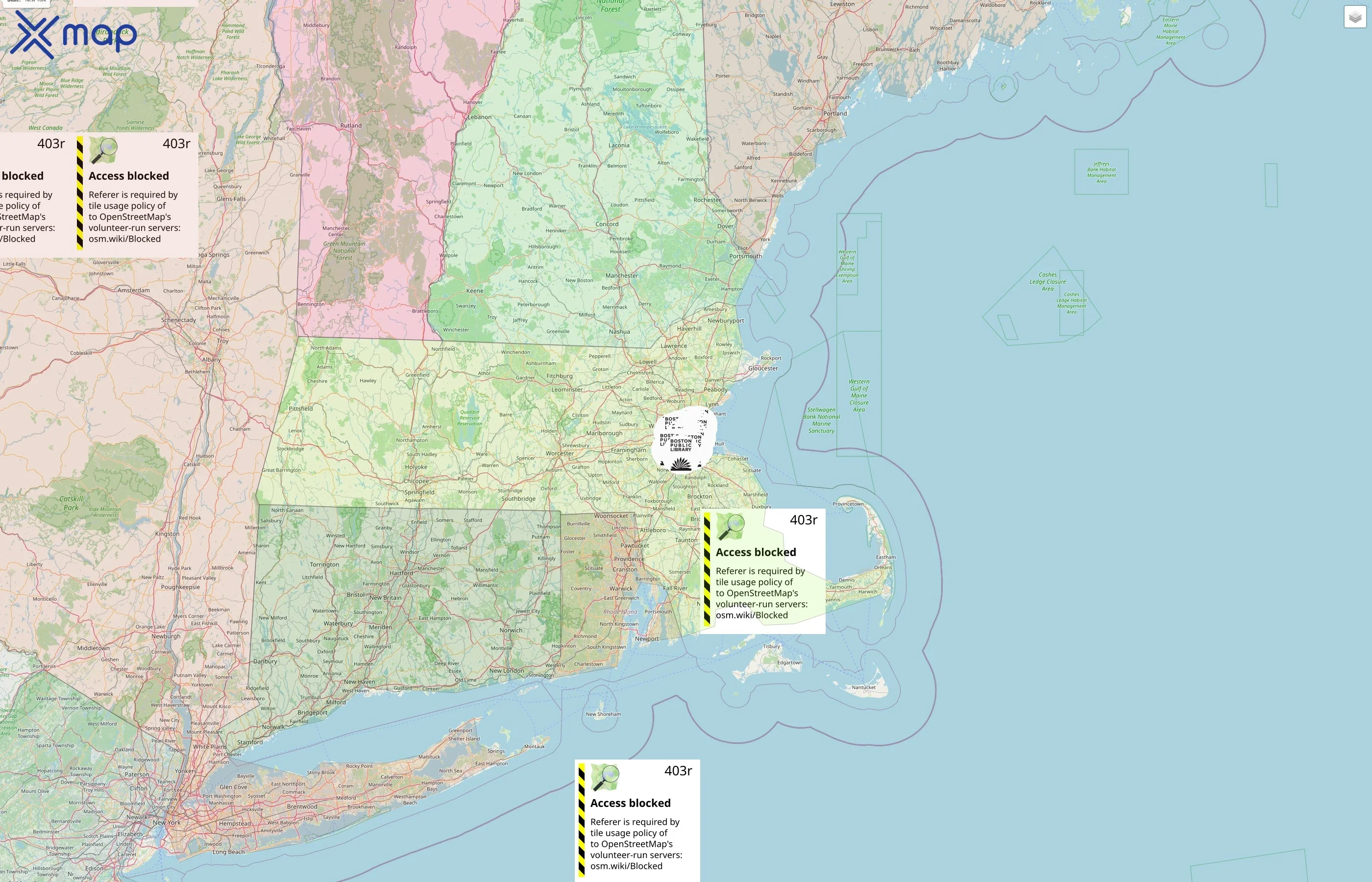 Boston Public Library street hotspots