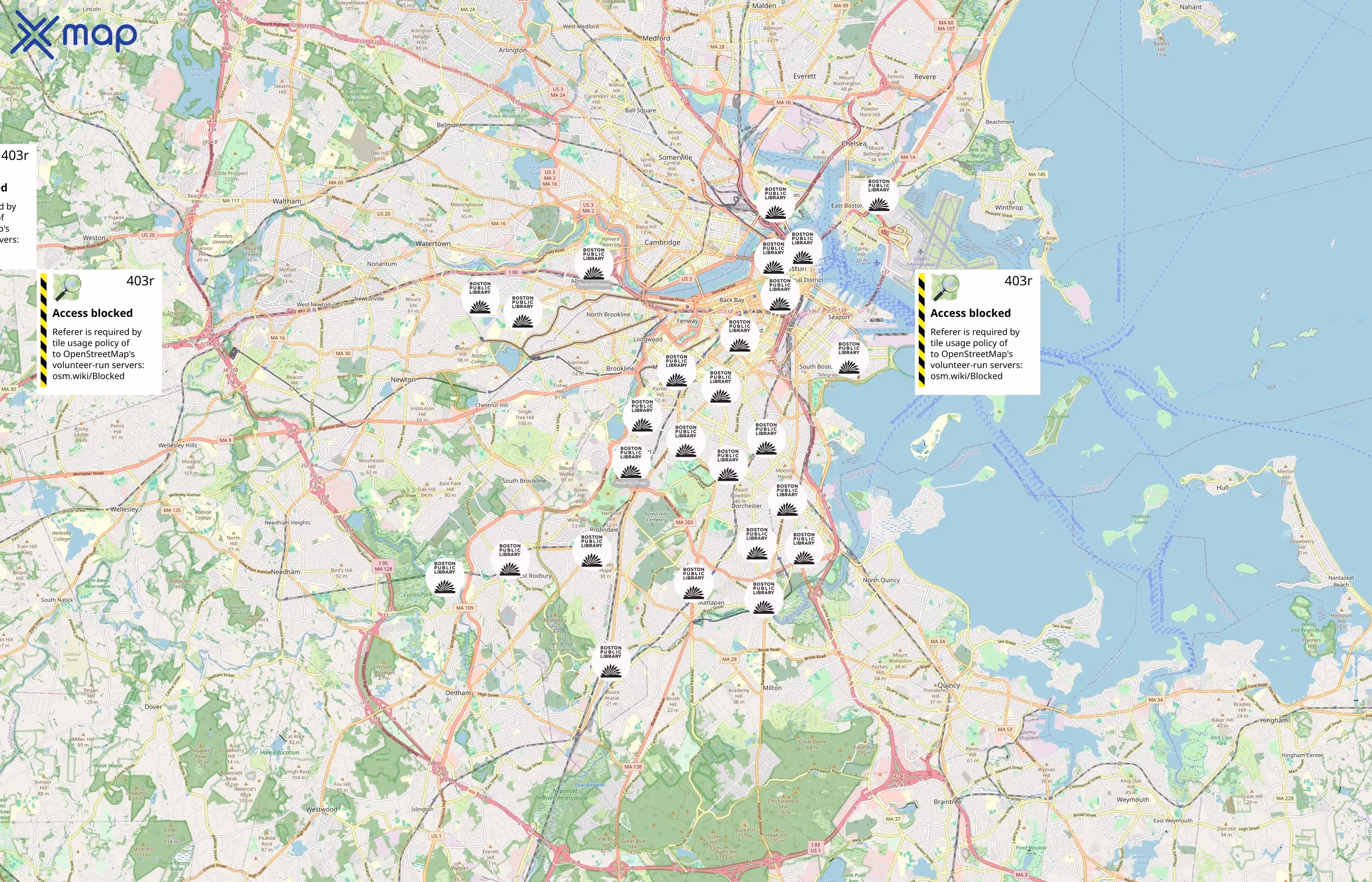 Boston Public Library area coverage