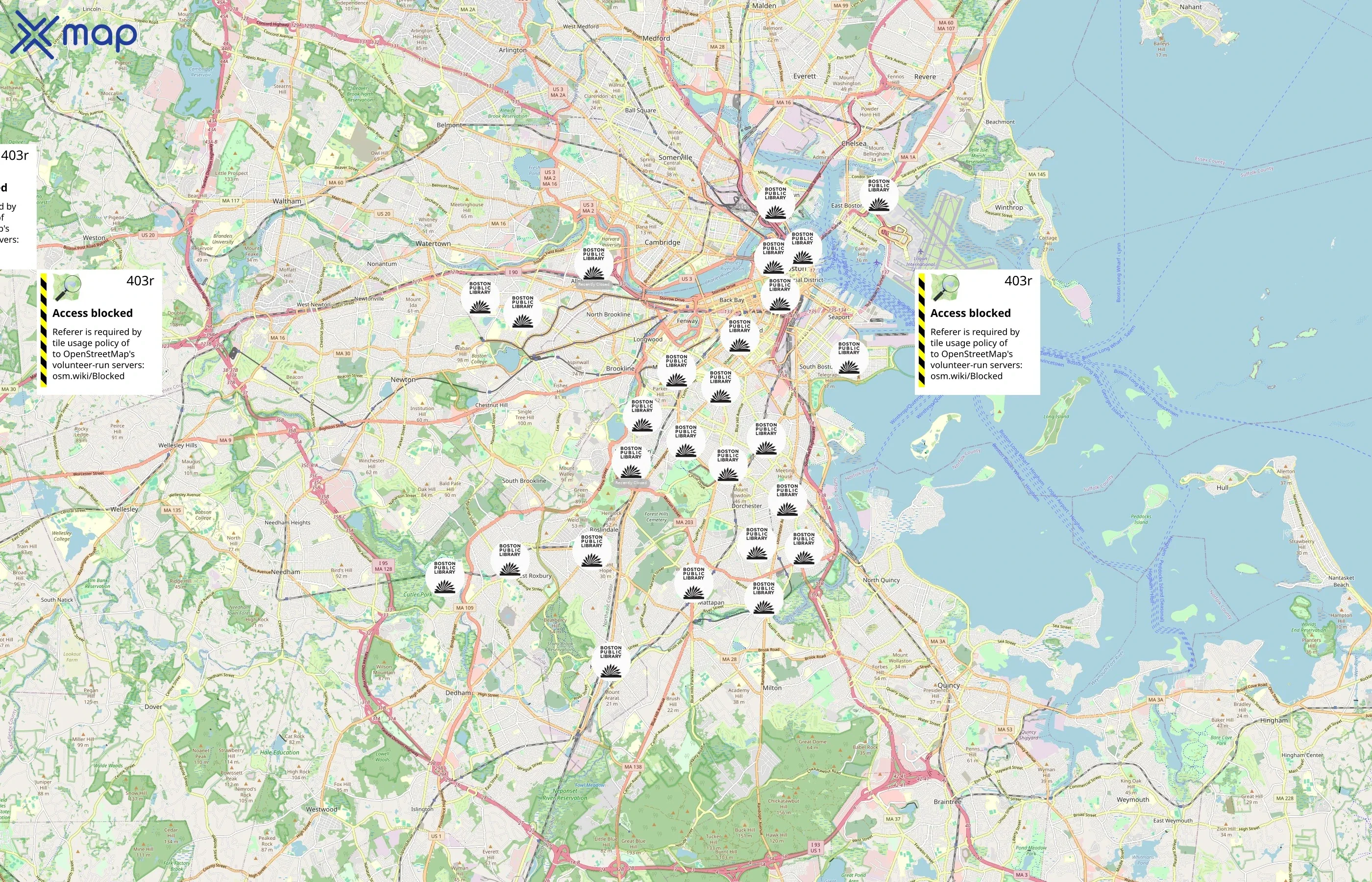 Boston Public Library area coverage