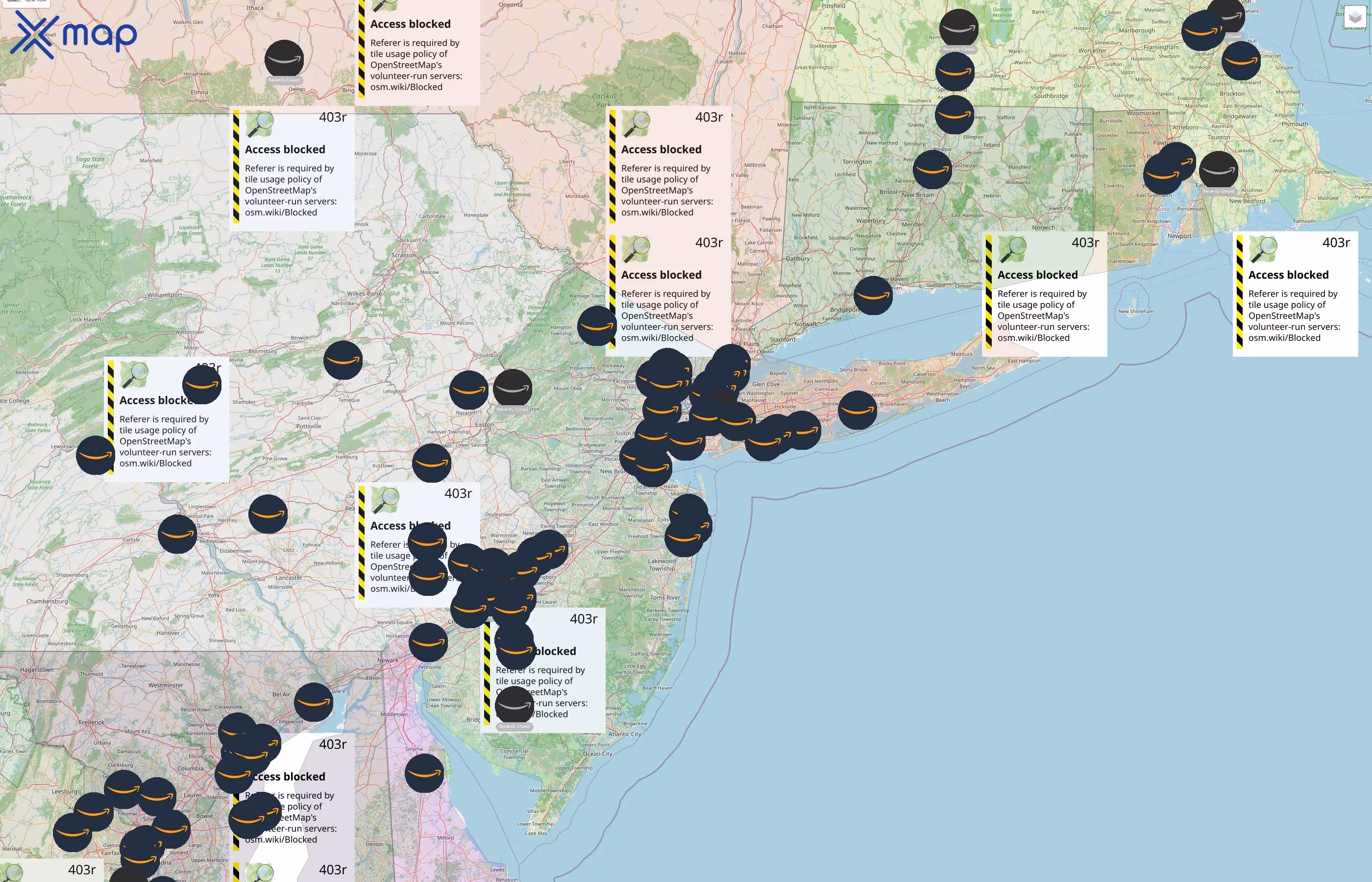 Amazon street hotspots