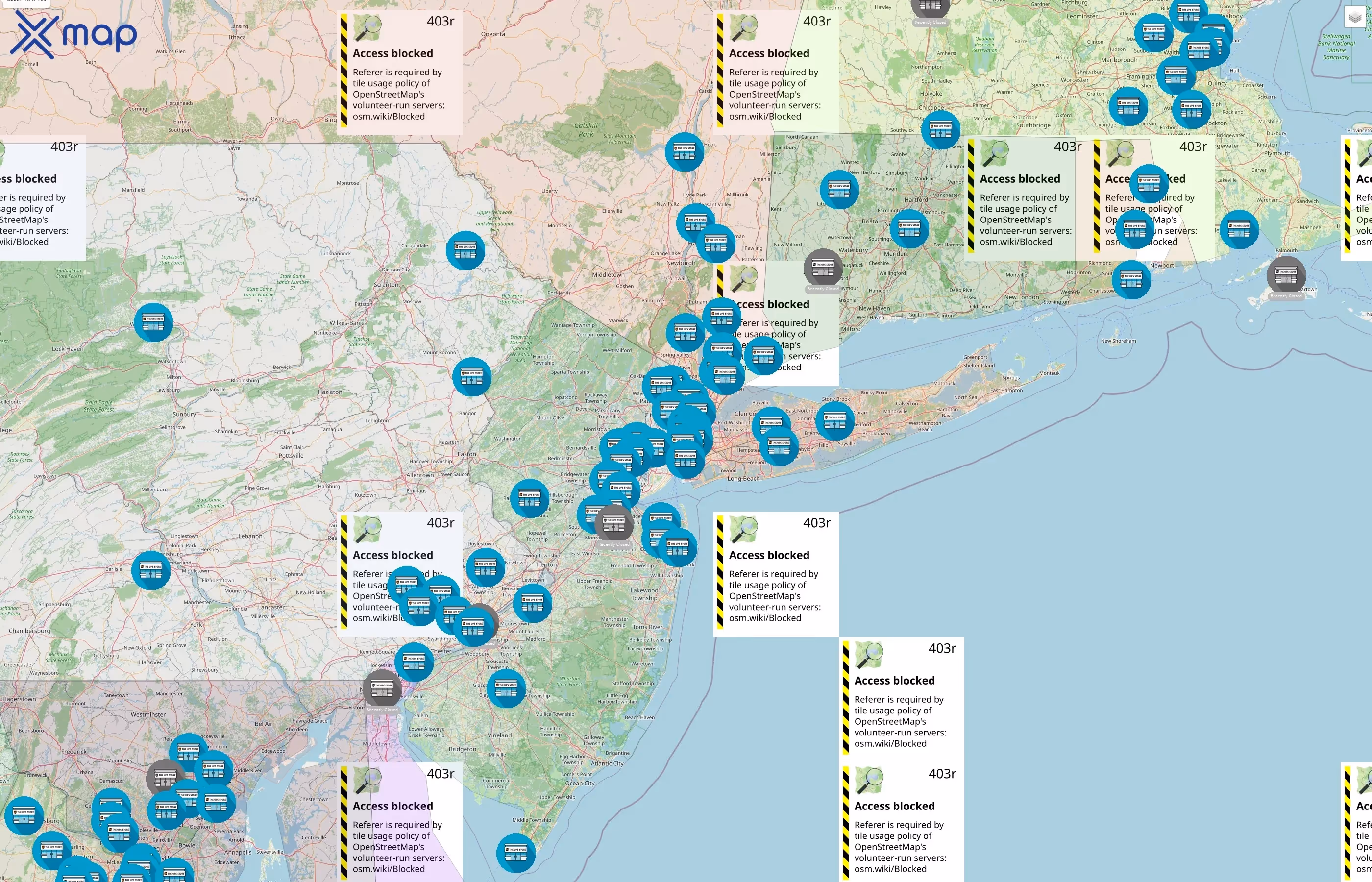 The UPS Store street hotspots