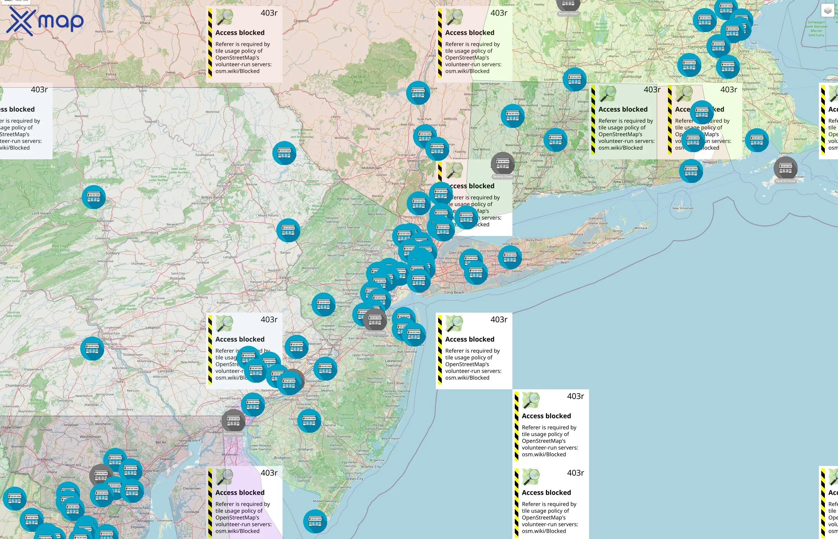 The UPS Store street hotspots