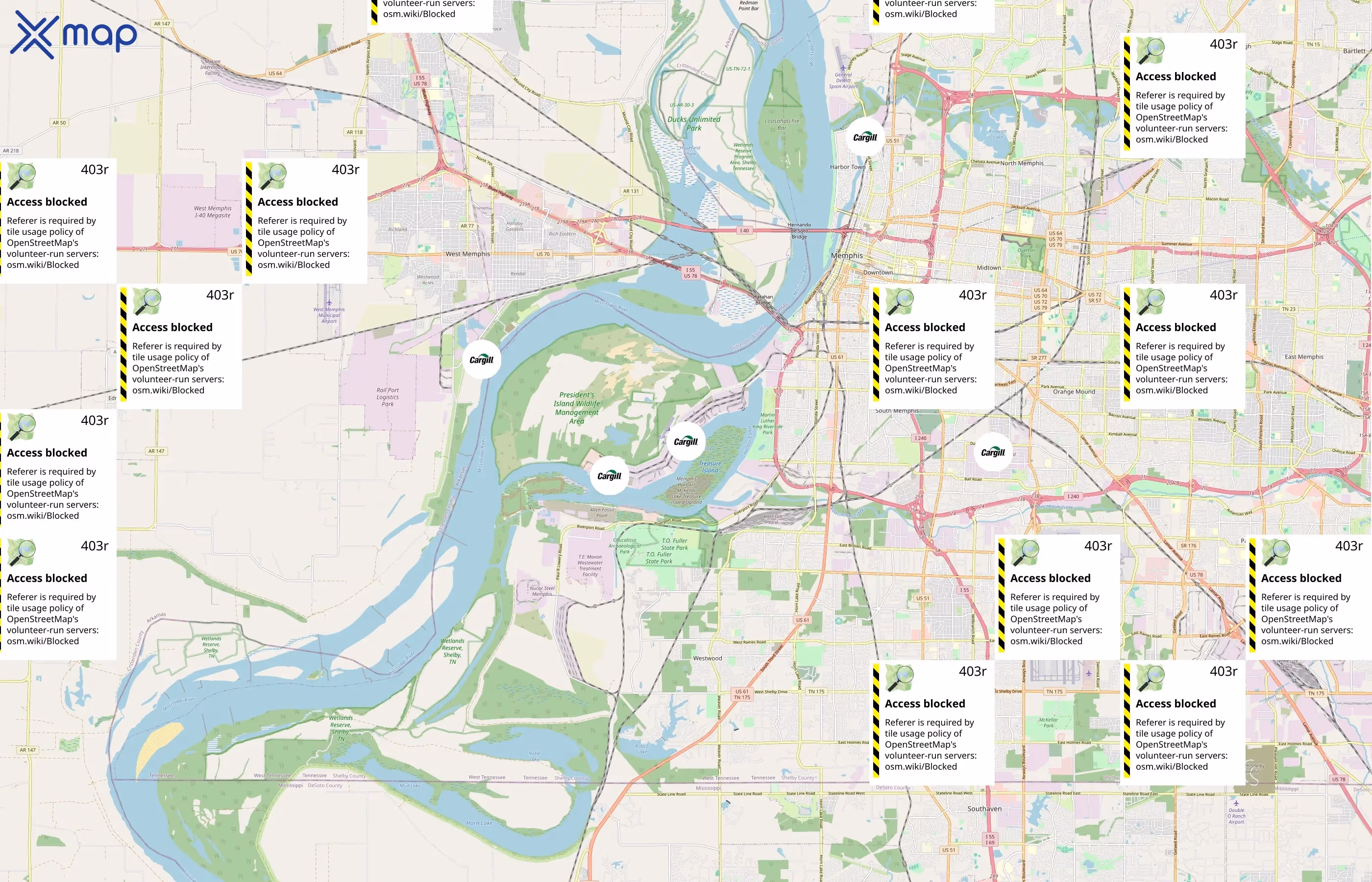 Cargill area coverage