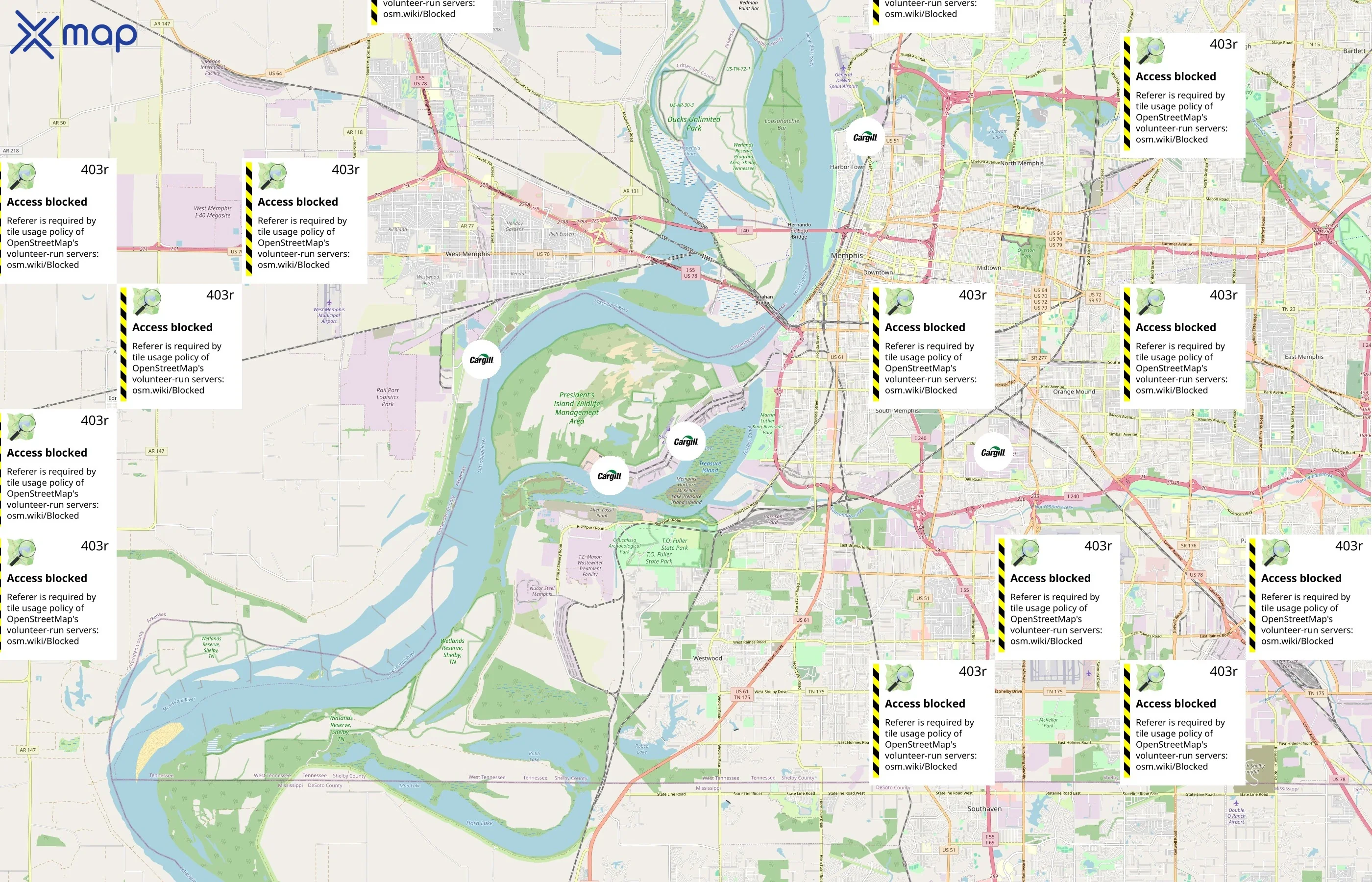 Cargill area coverage