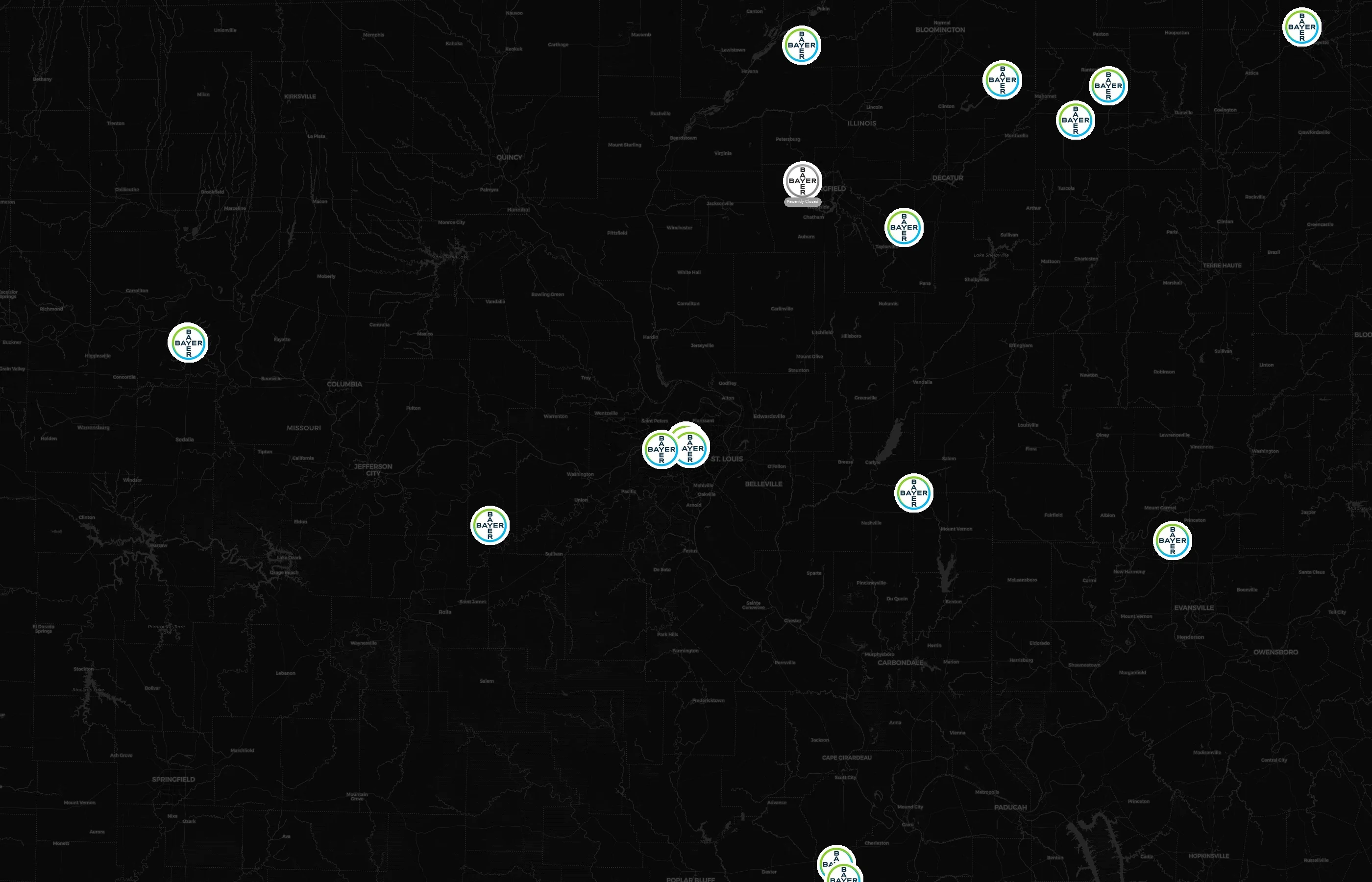 Bayer city distribution