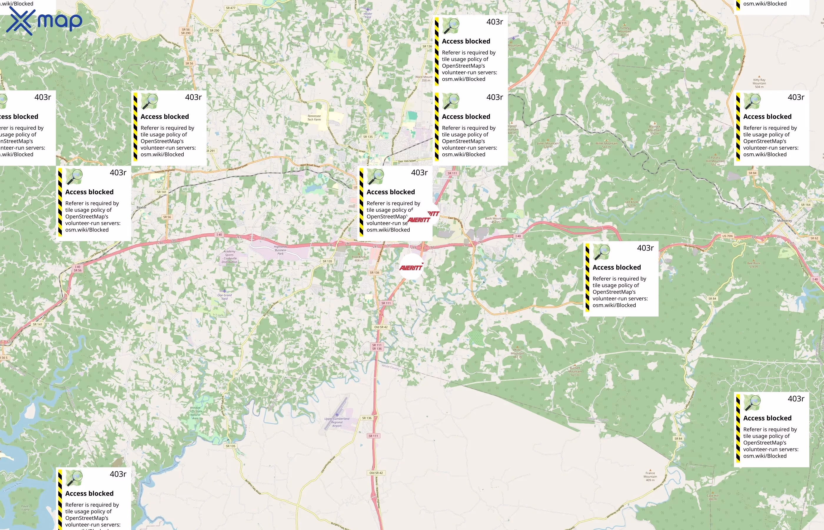 Averitt Express area coverage