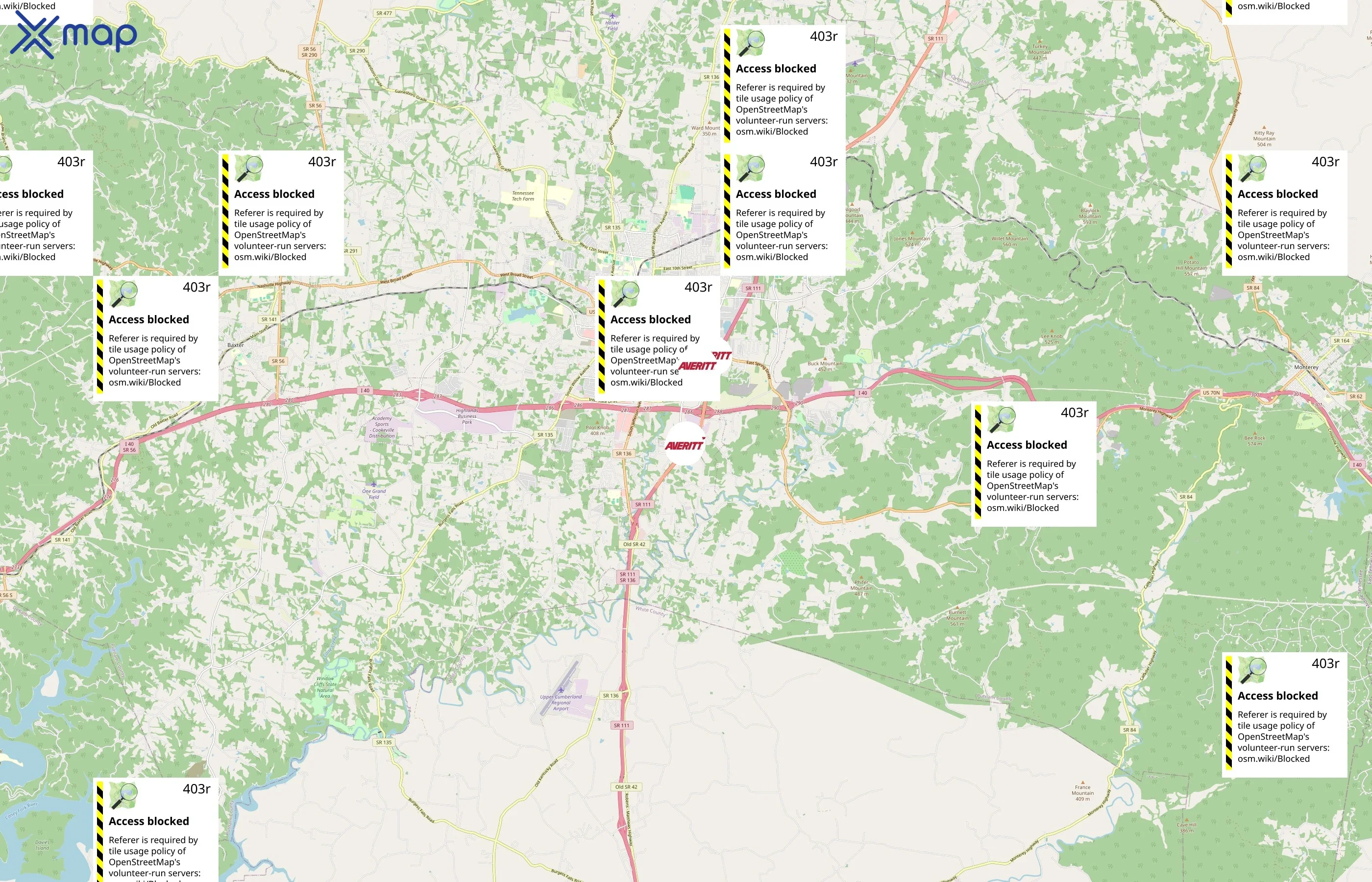 Averitt Express area coverage