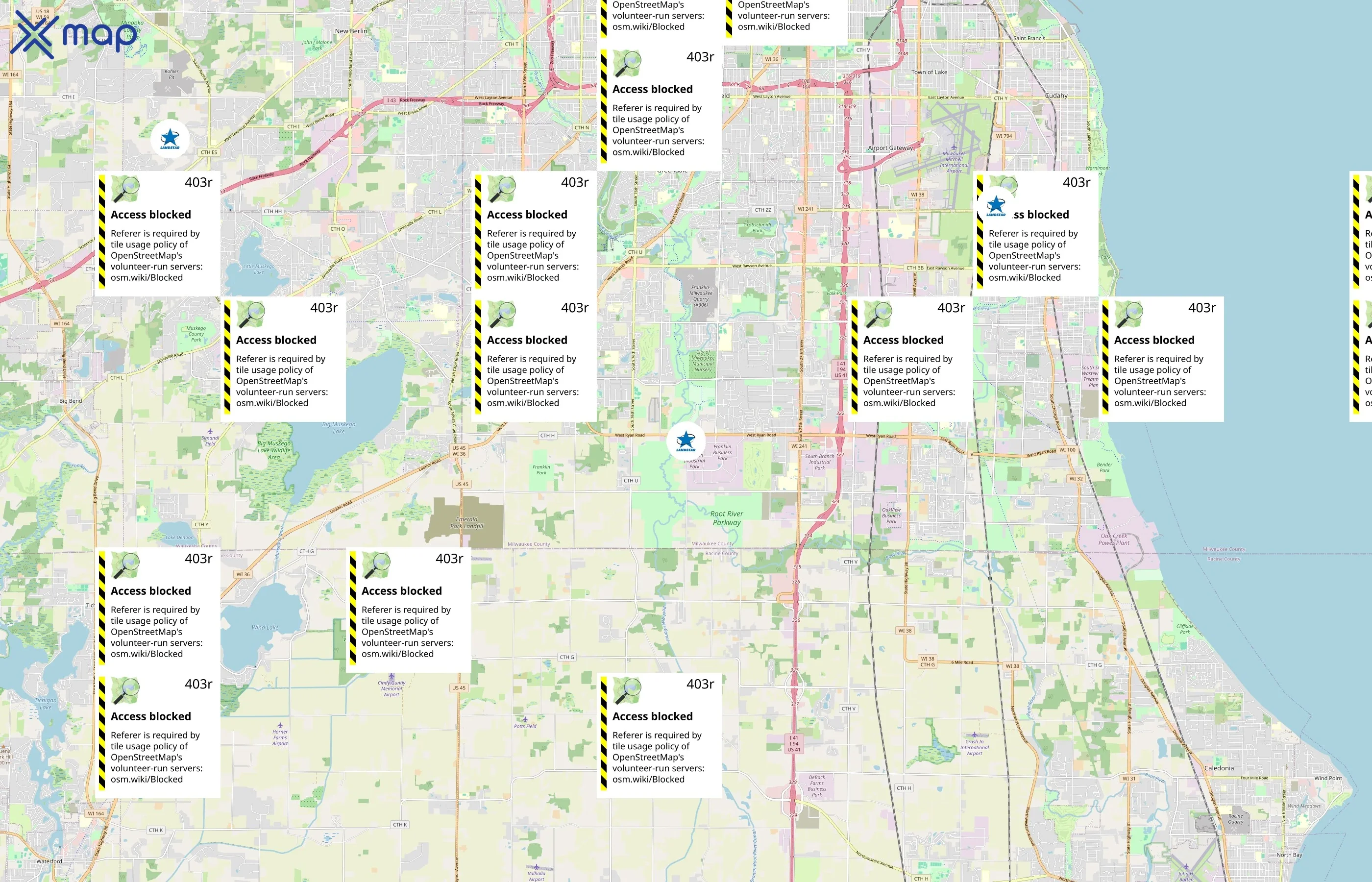 Landstar System, Inc. area coverage