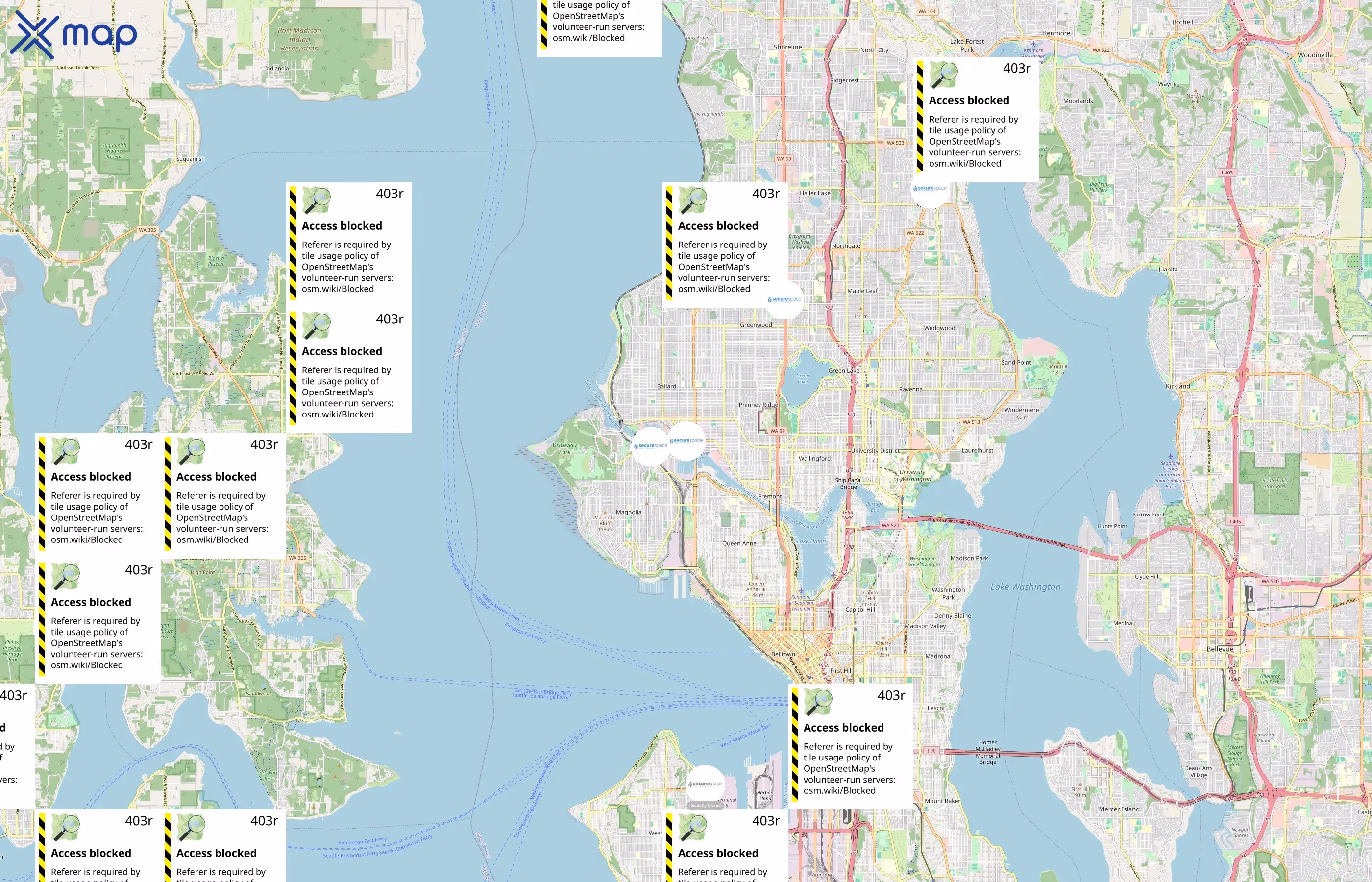 SecureSpace area coverage