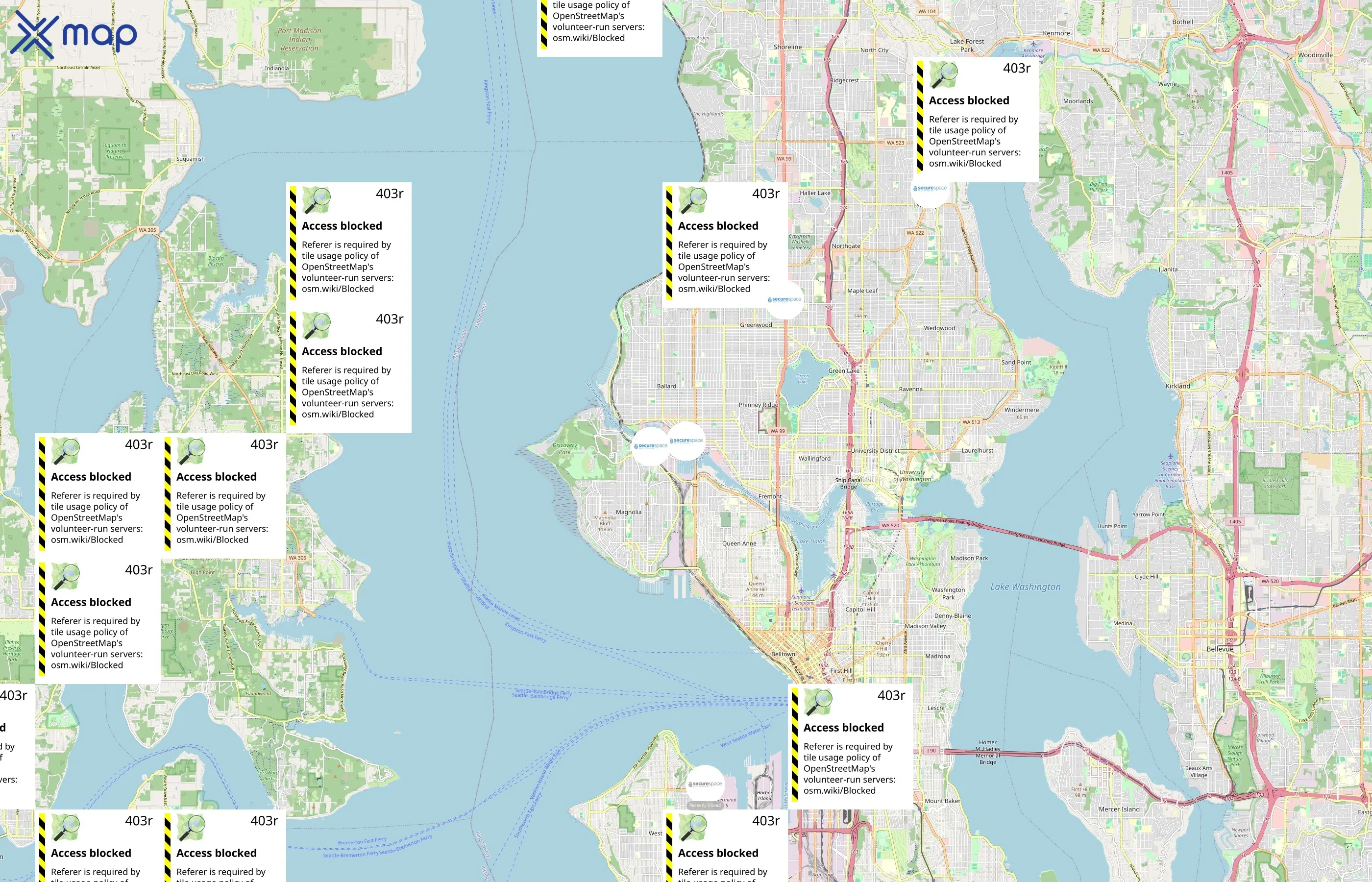 SecureSpace area coverage