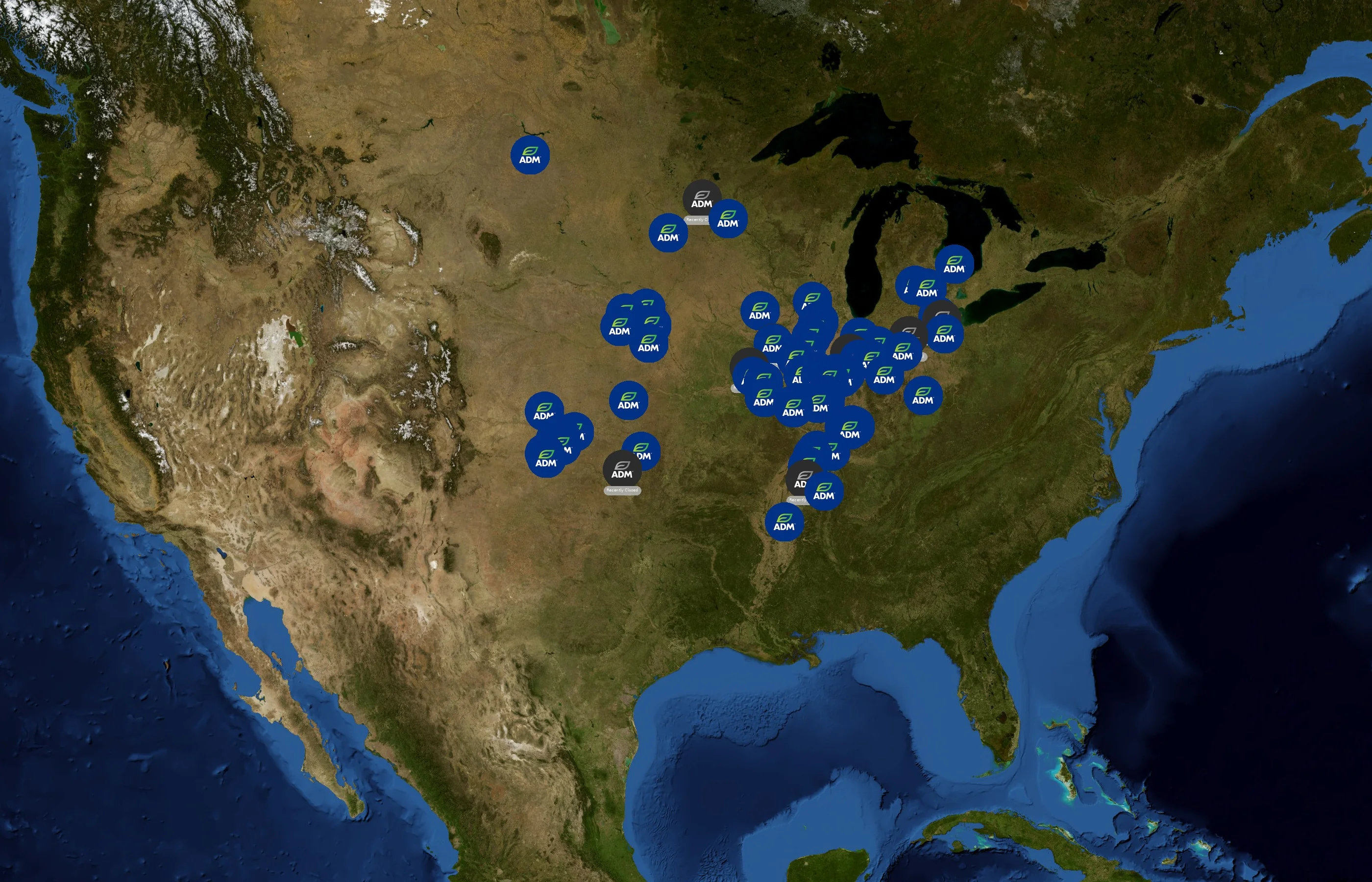 Archer Daniels Midland Company state distribution