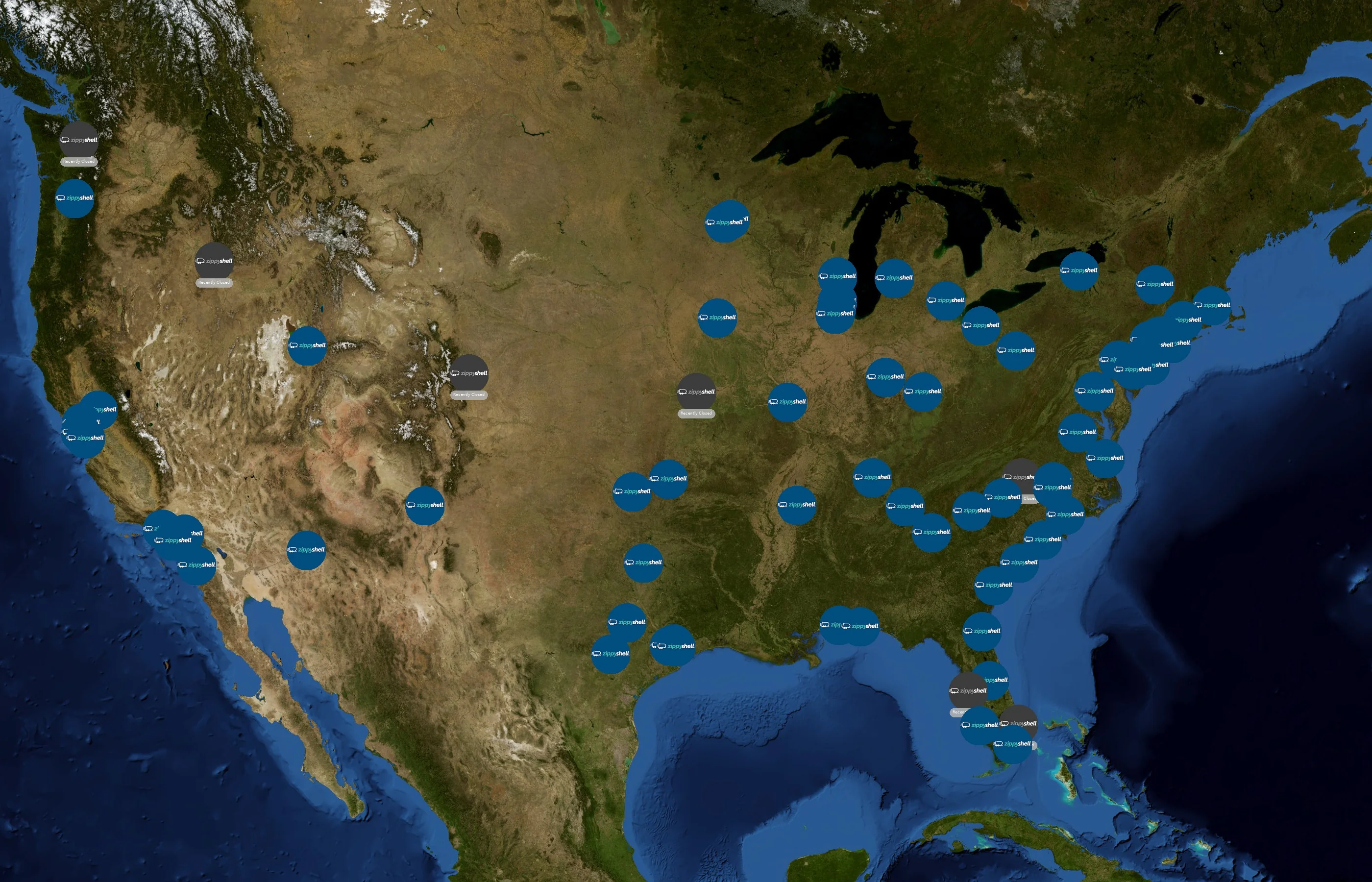 Zippy Shell state distribution