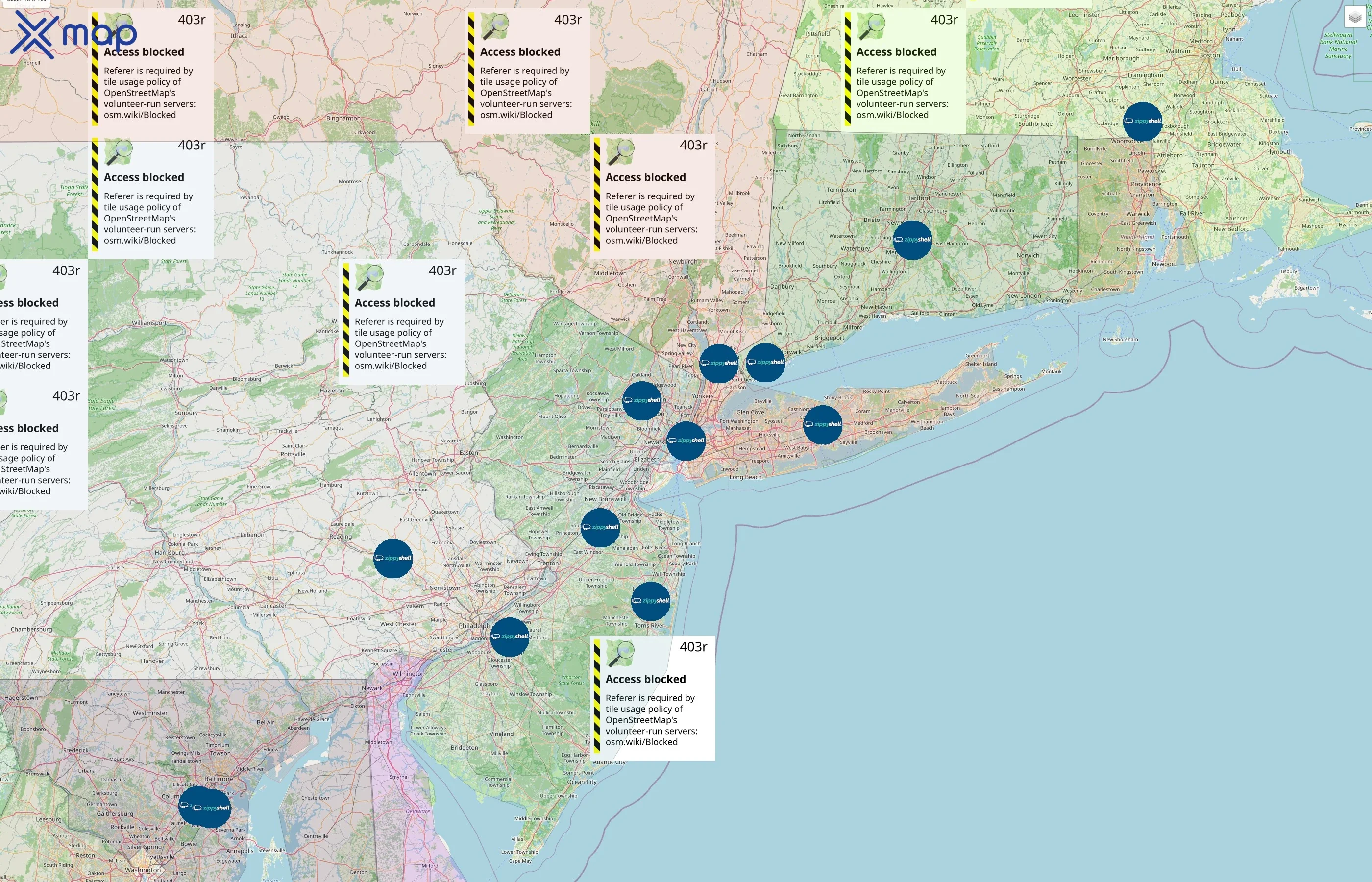 Zippy Shell street hotspots