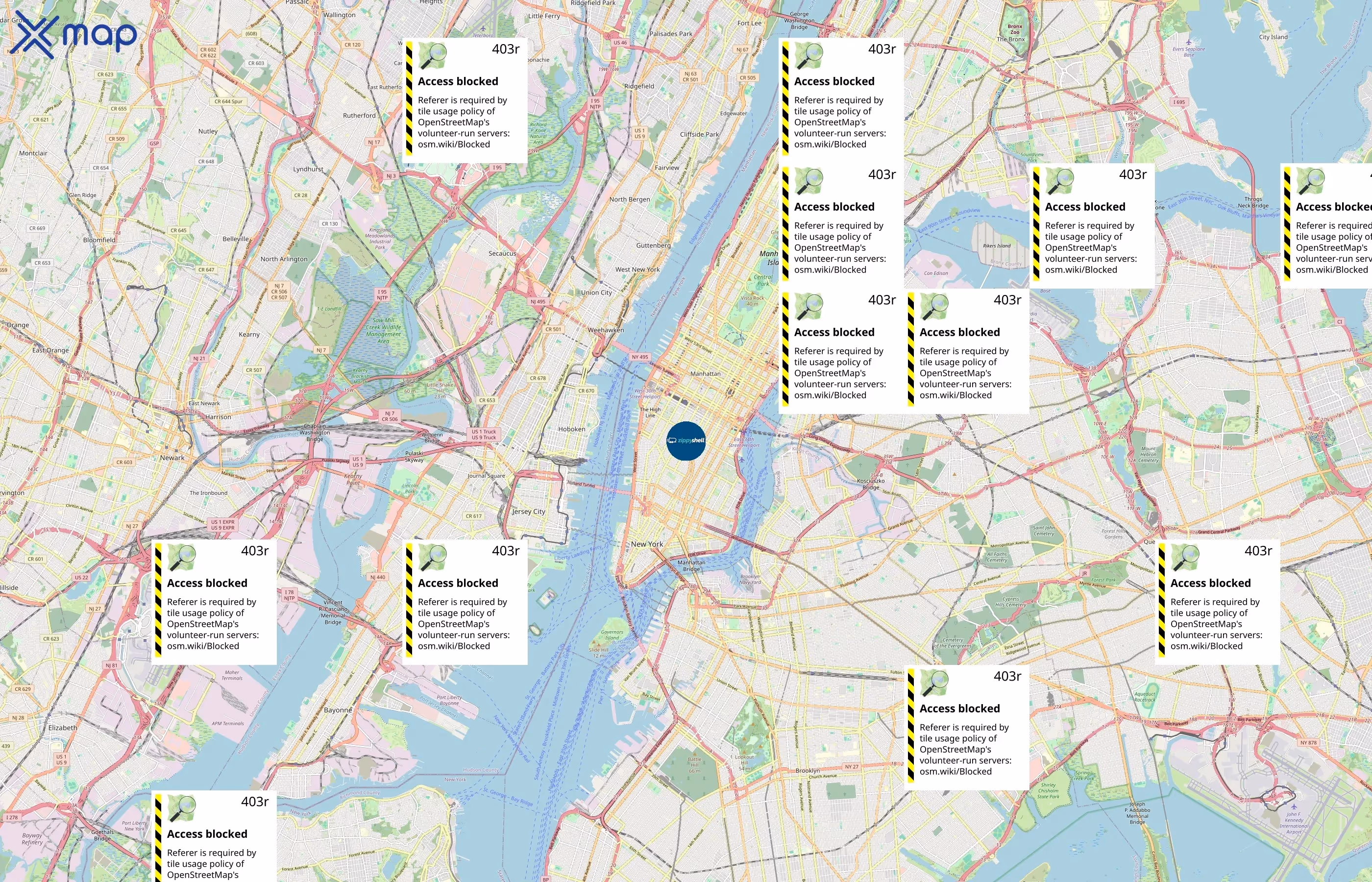 Zippy Shell area coverage
