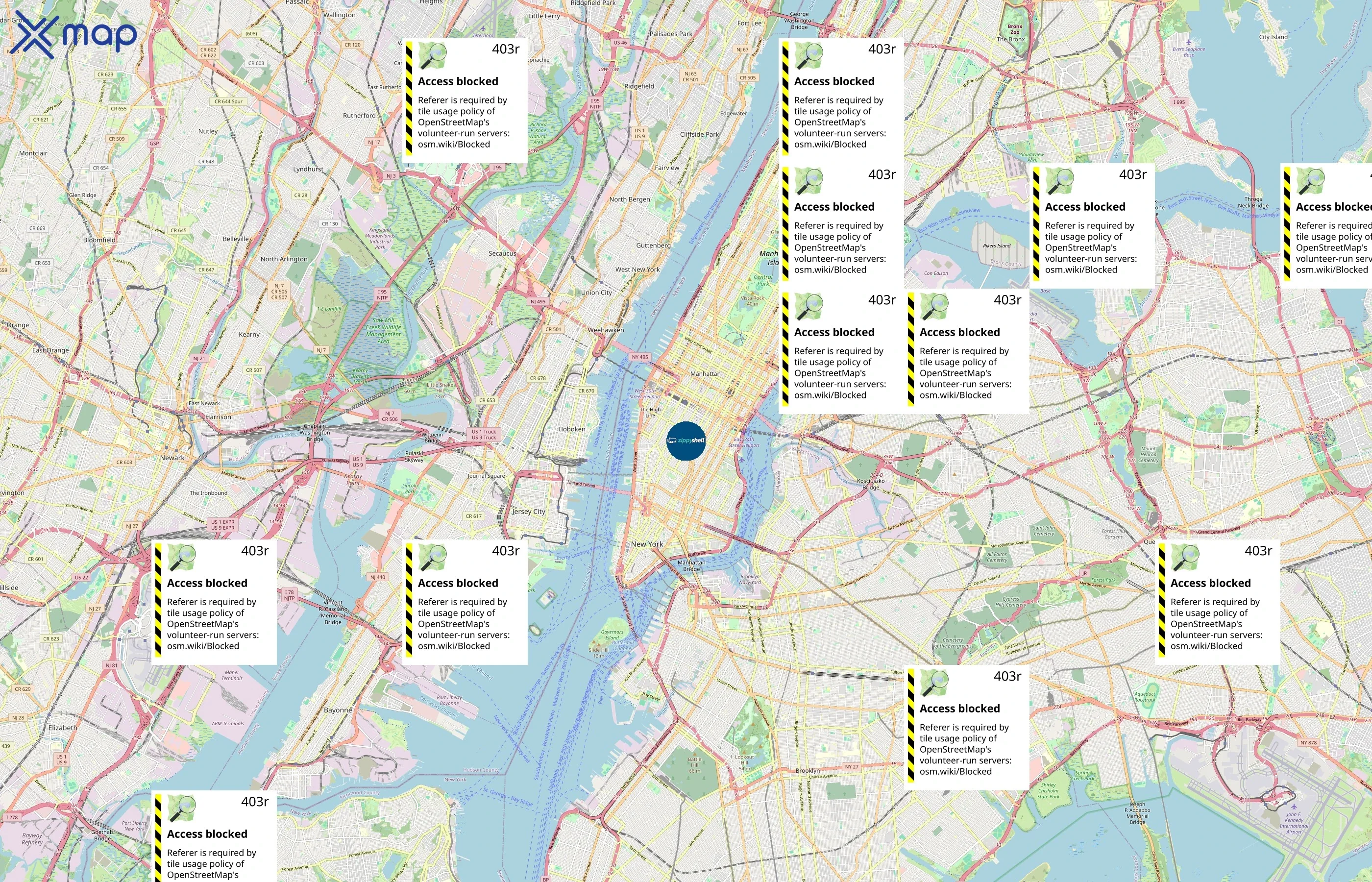 Zippy Shell area coverage