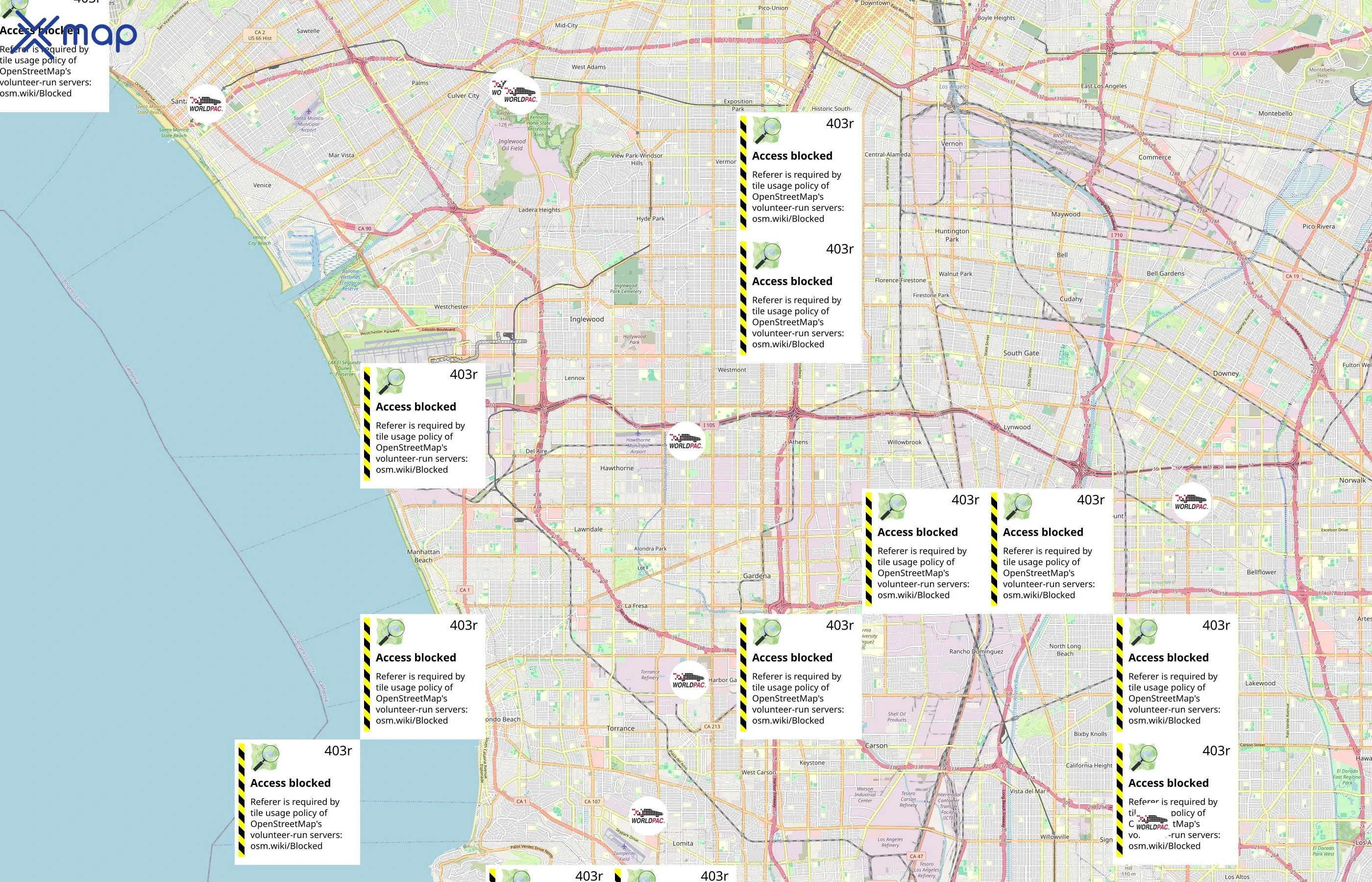 WORLDPAC area coverage