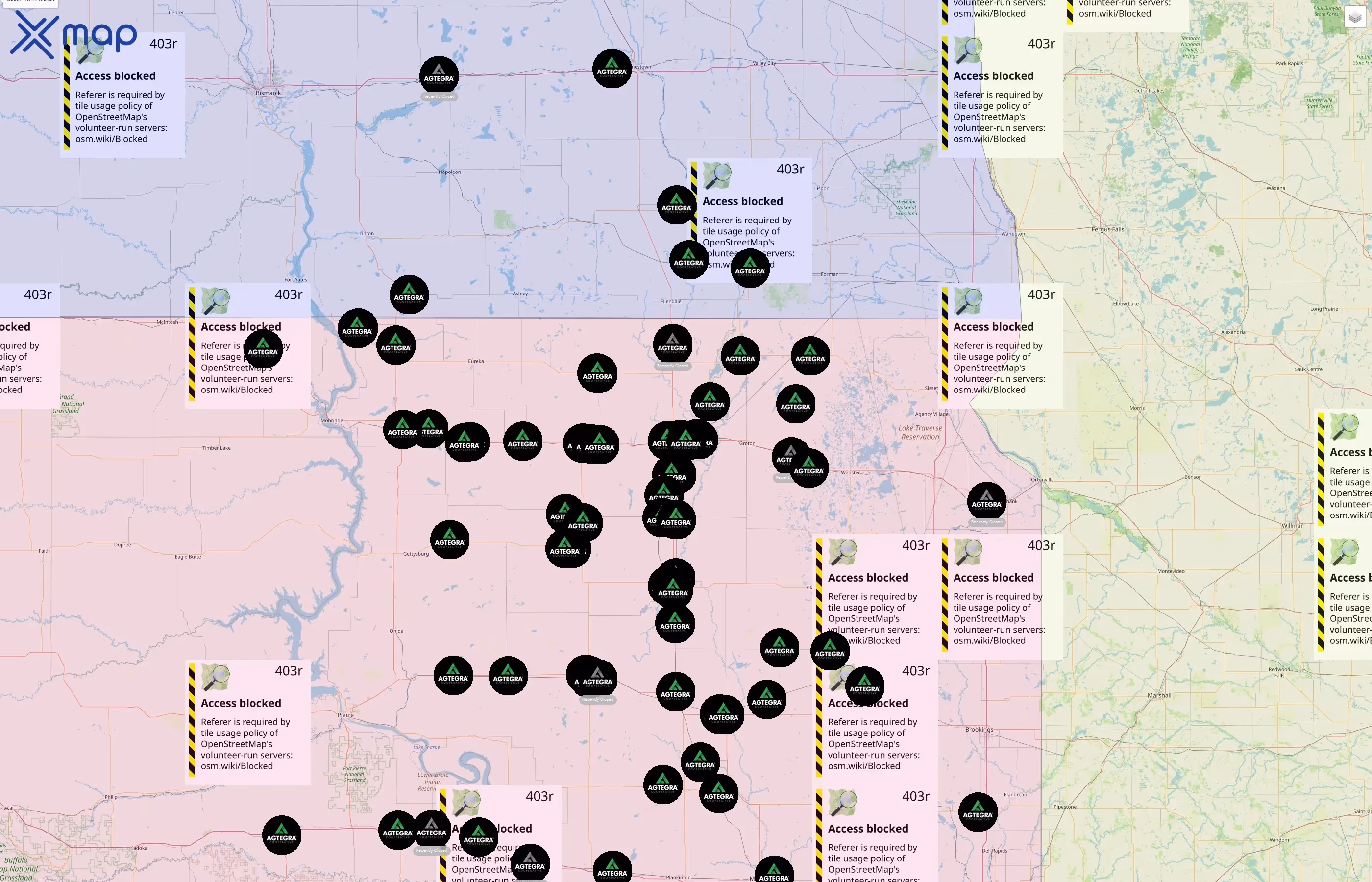 Agtegra Cooperative street hotspots
