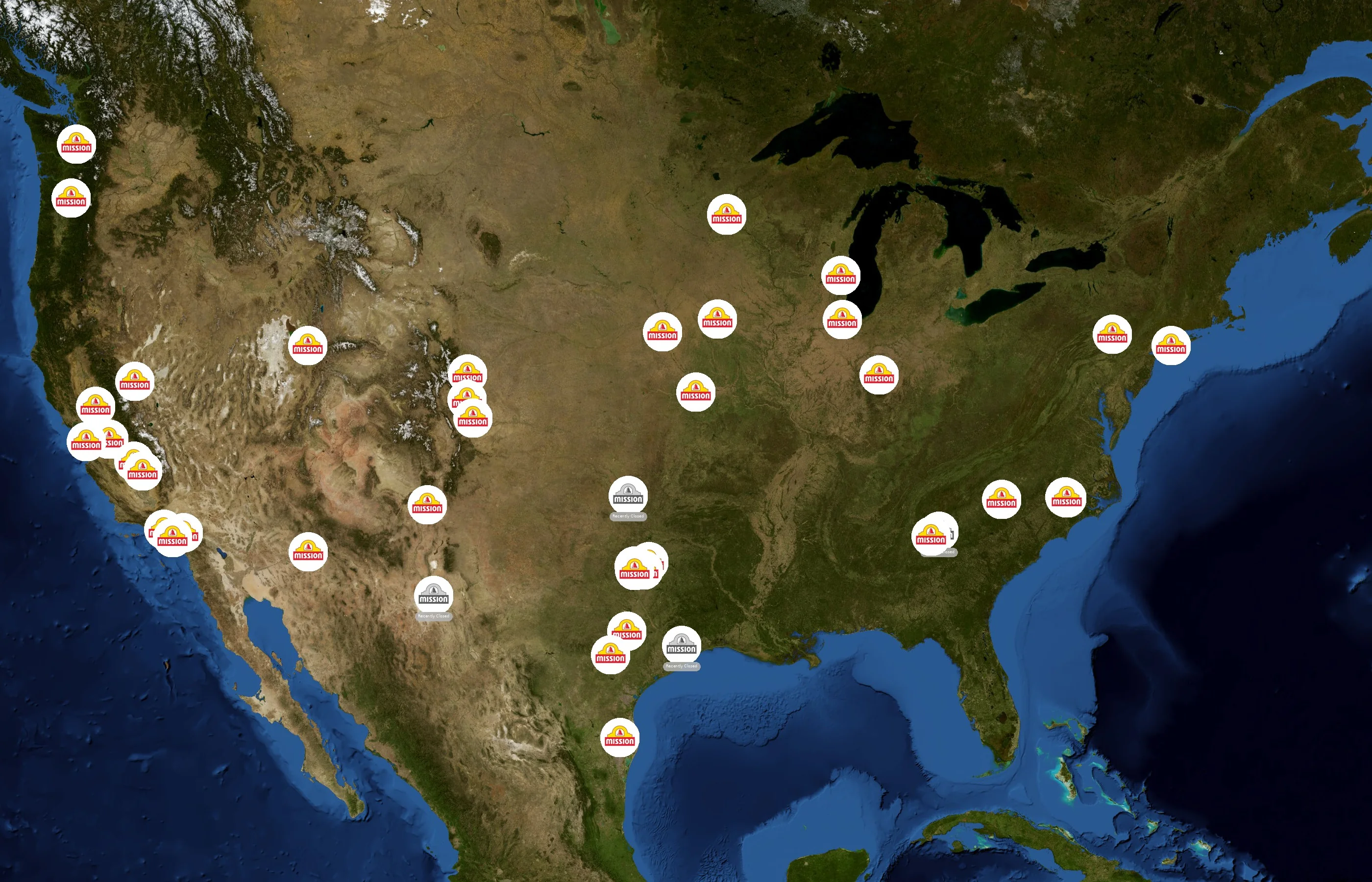 Mission Foods state distribution