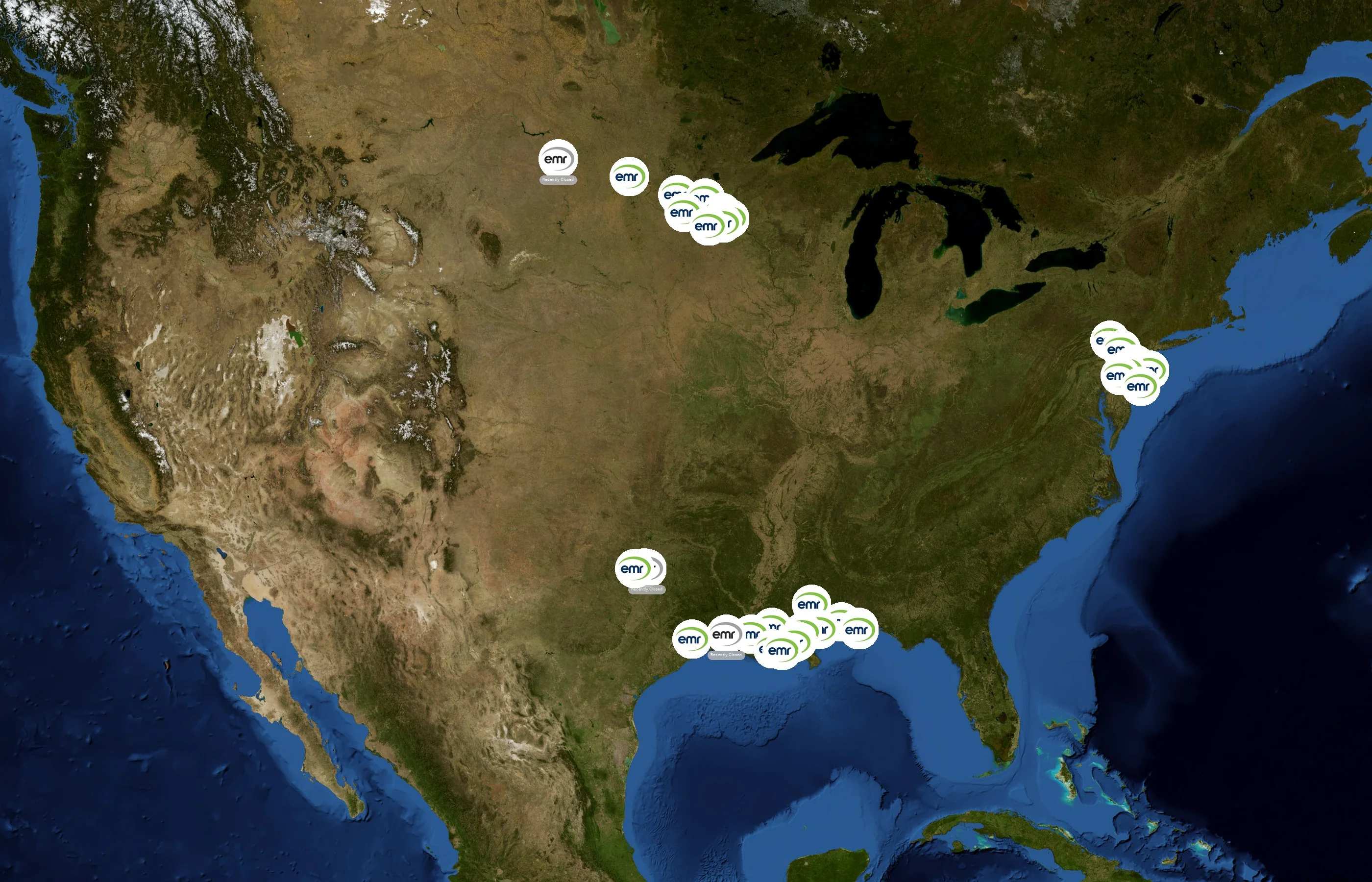 EMR Metal Recycling state distribution
