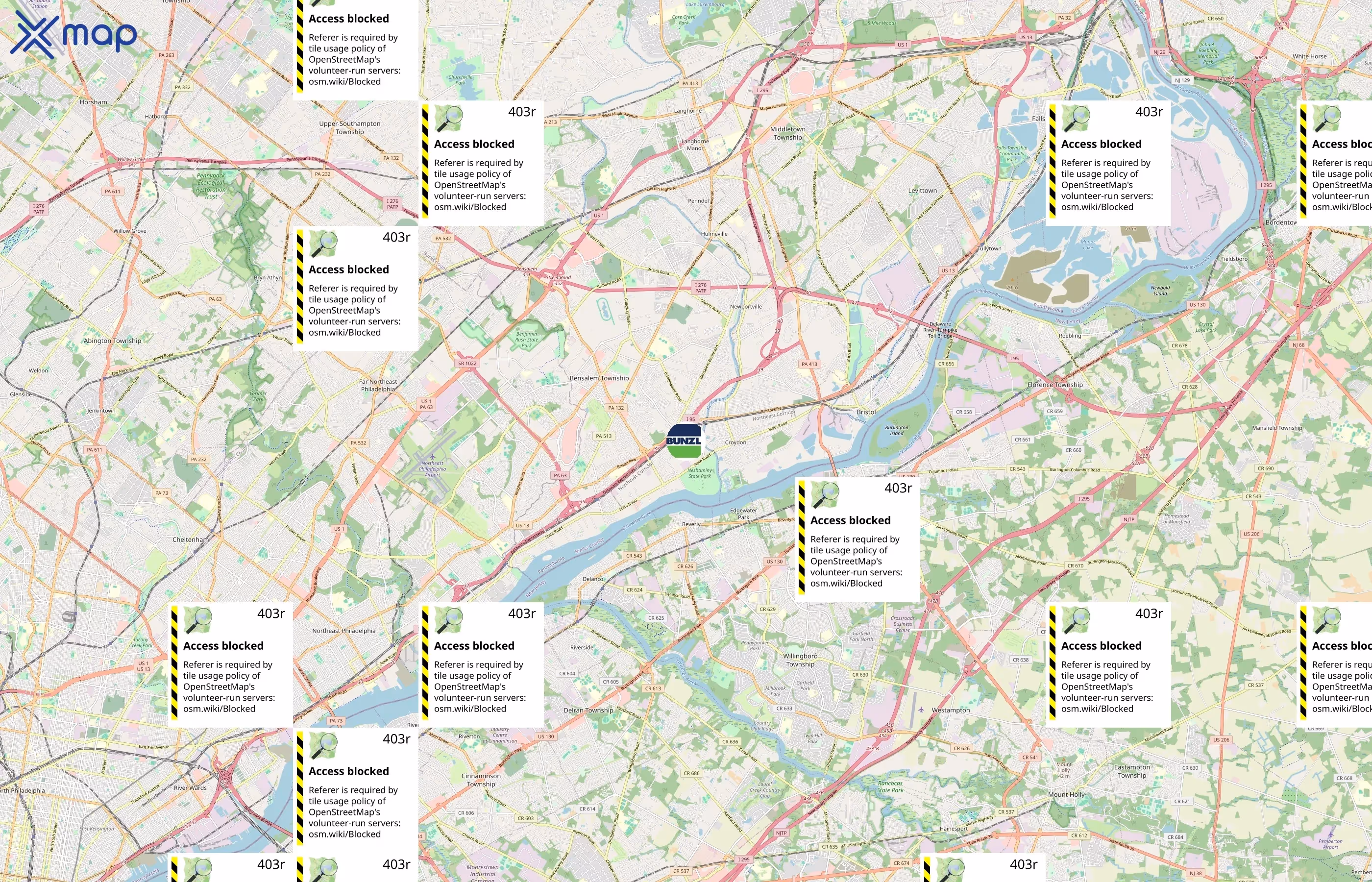 Bunzl area coverage