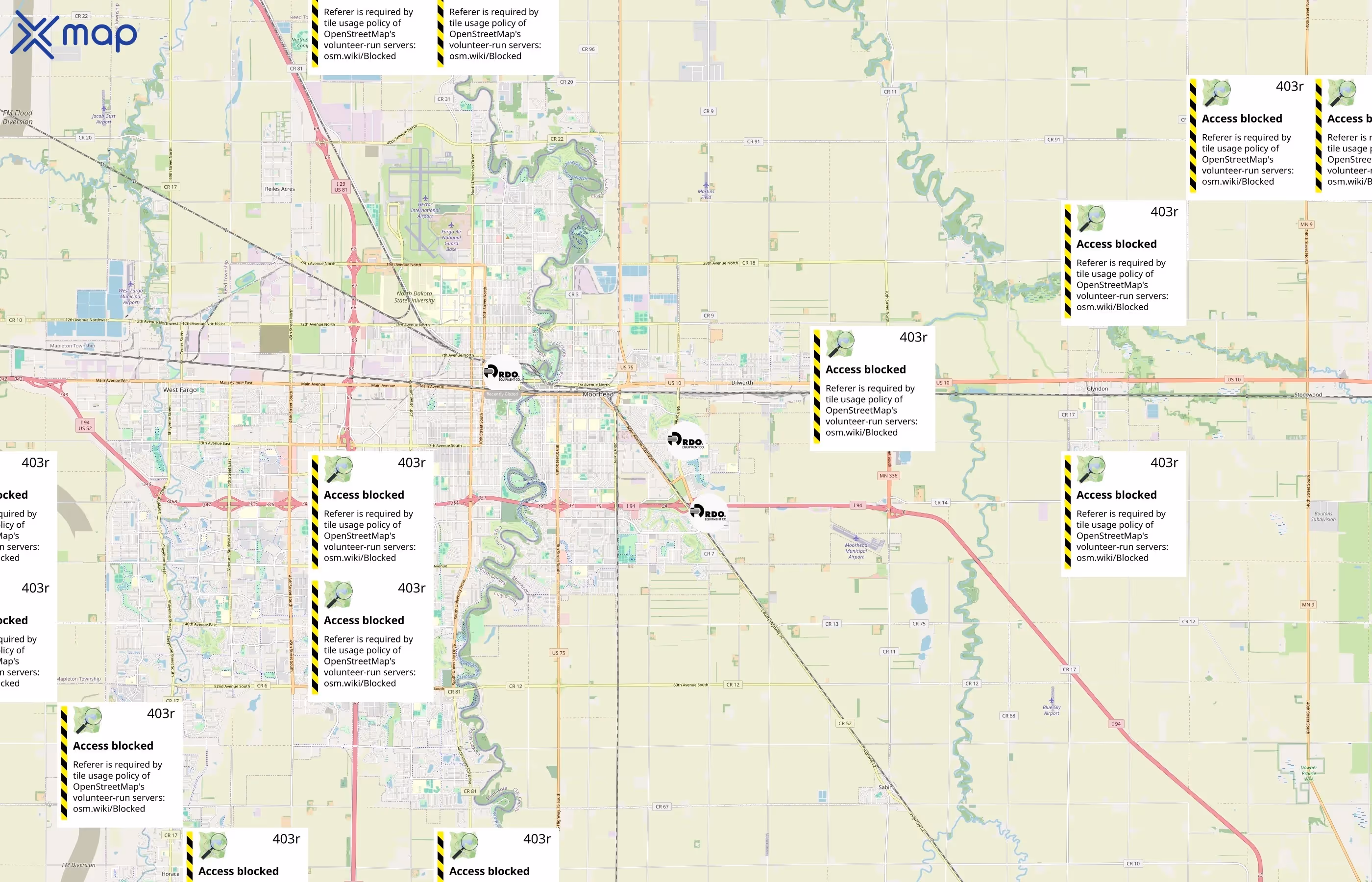 RDO Equipment Co. area coverage