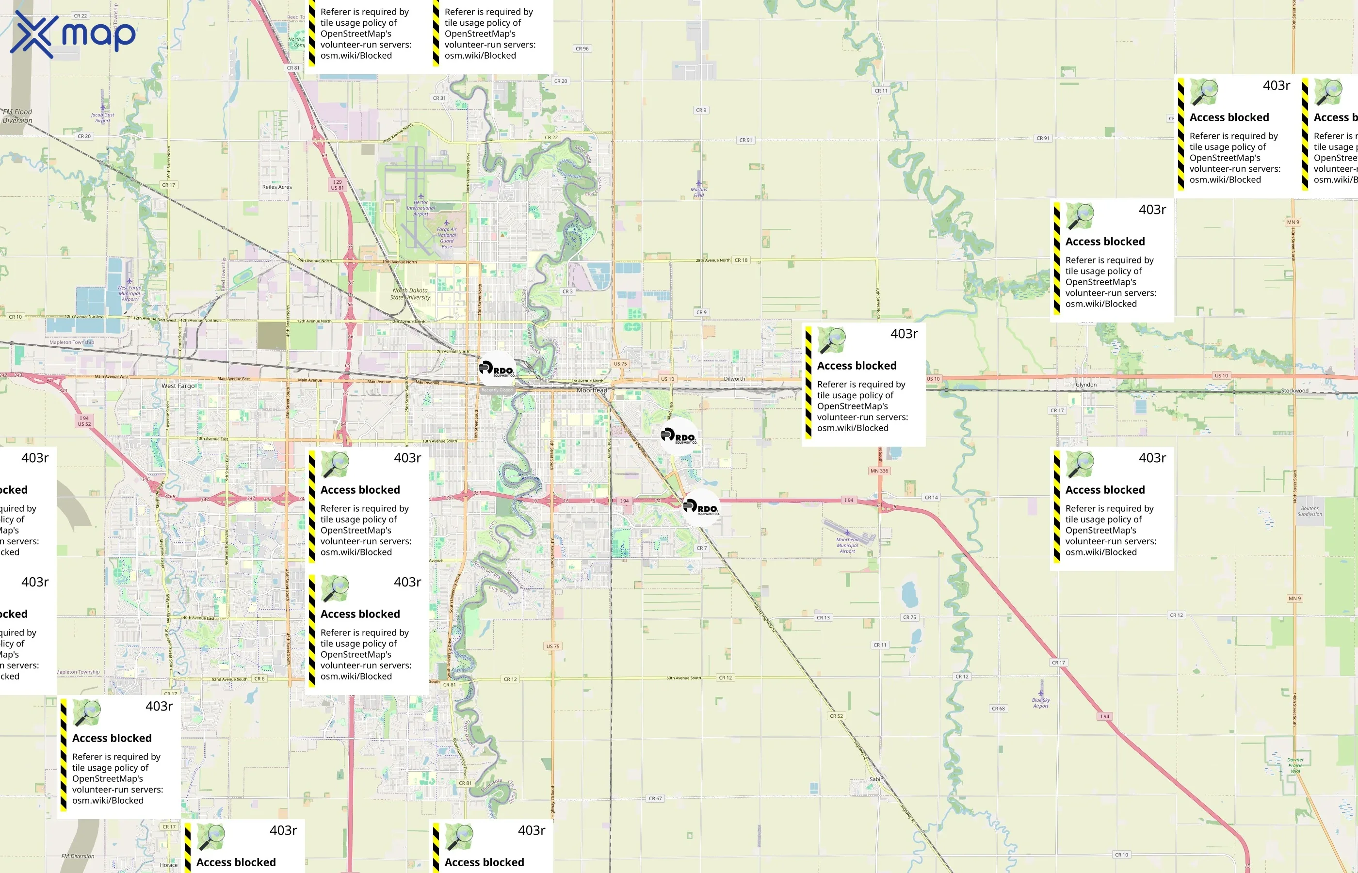 RDO Equipment Co. area coverage