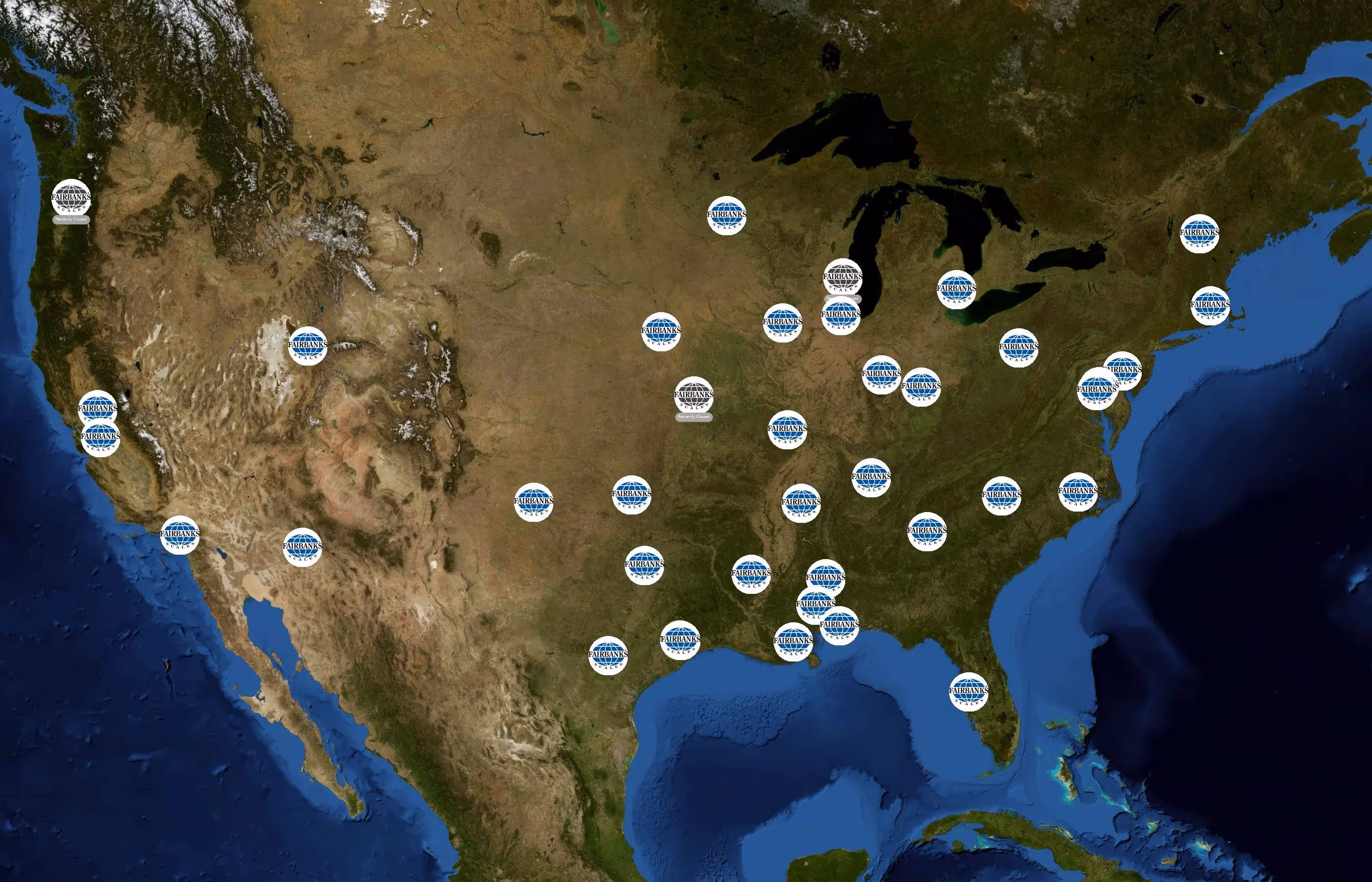 Fairbanks Scales state distribution