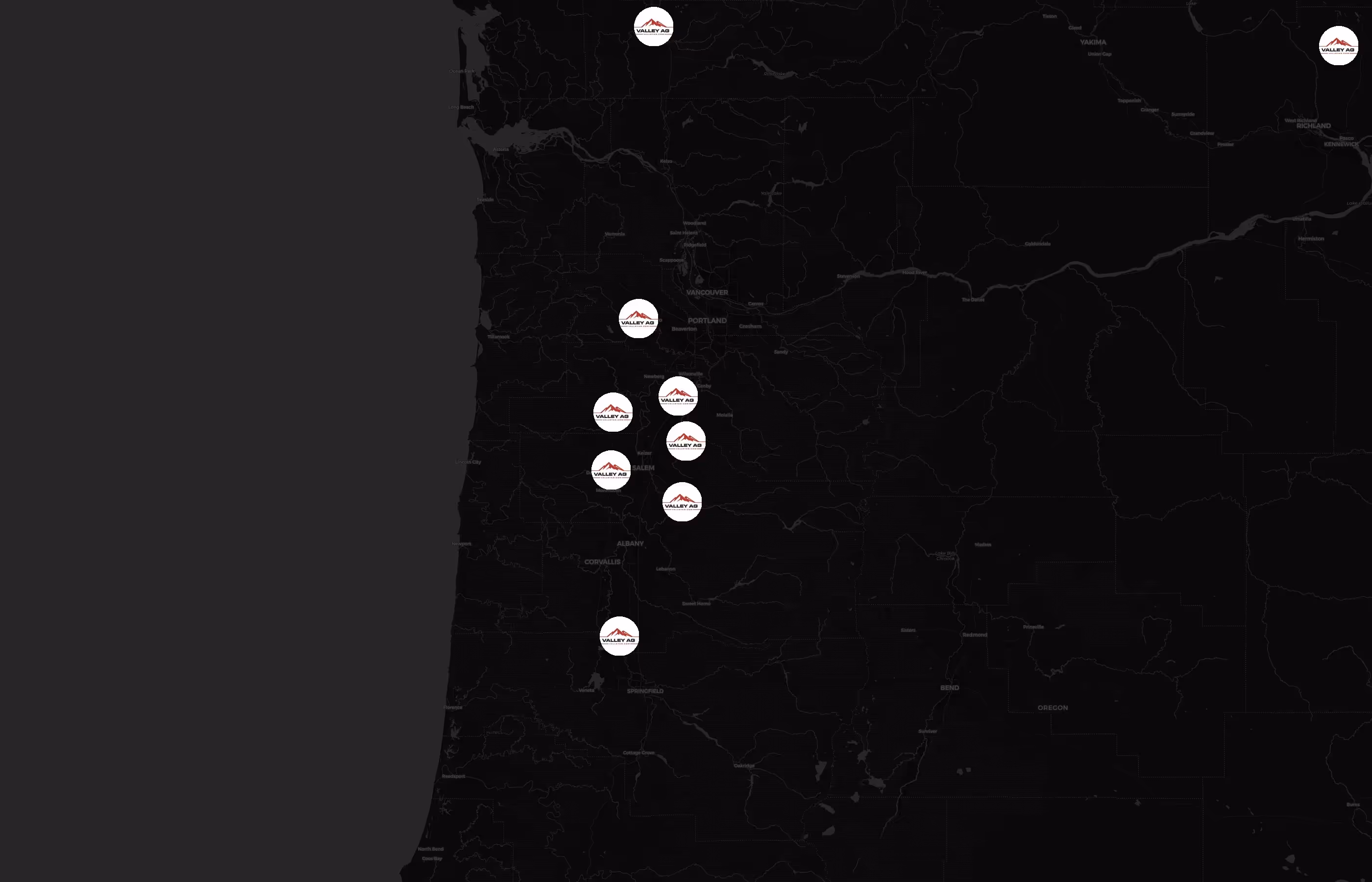 Valley Agronomics city distribution