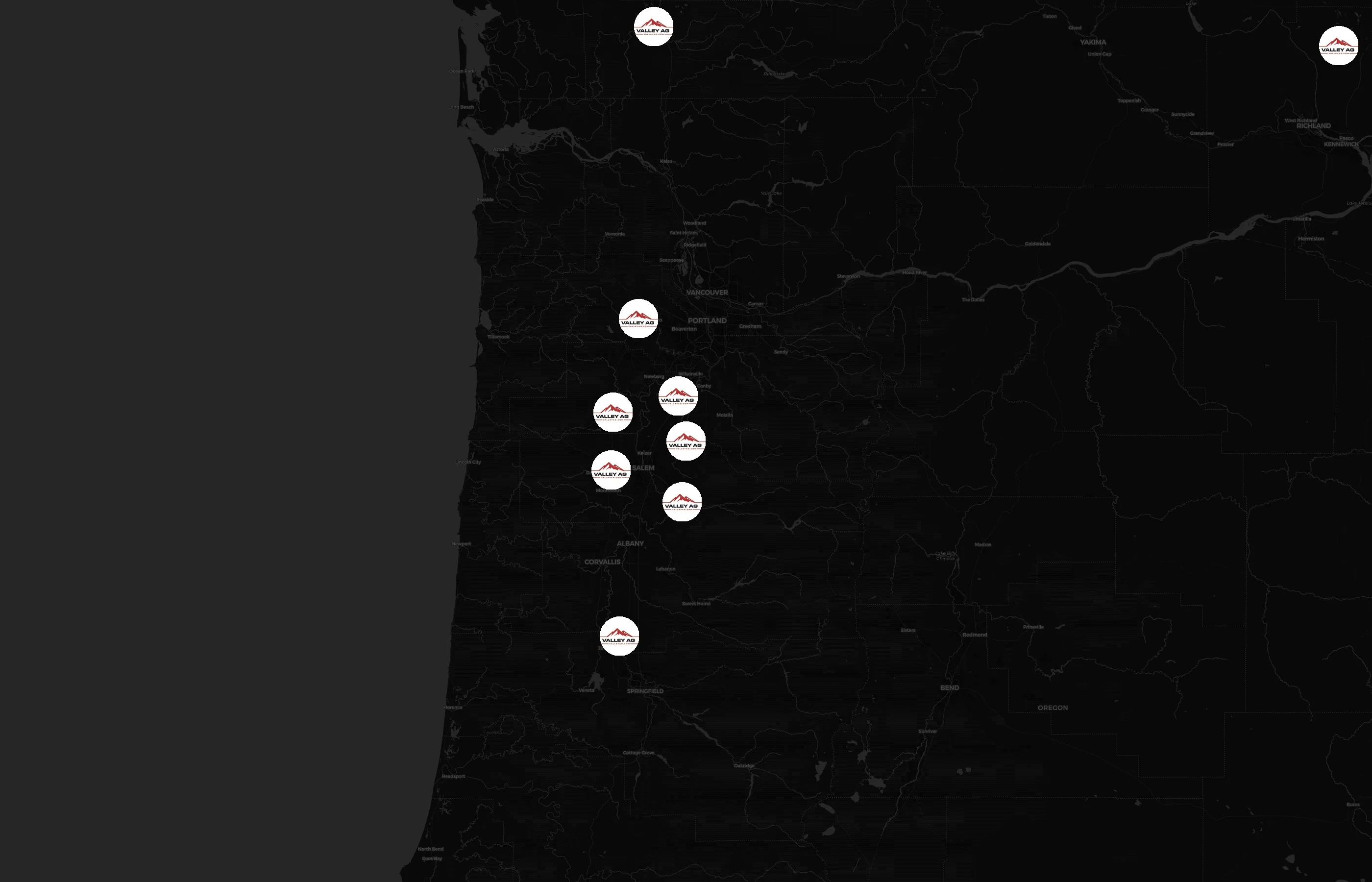 Valley Agronomics city distribution