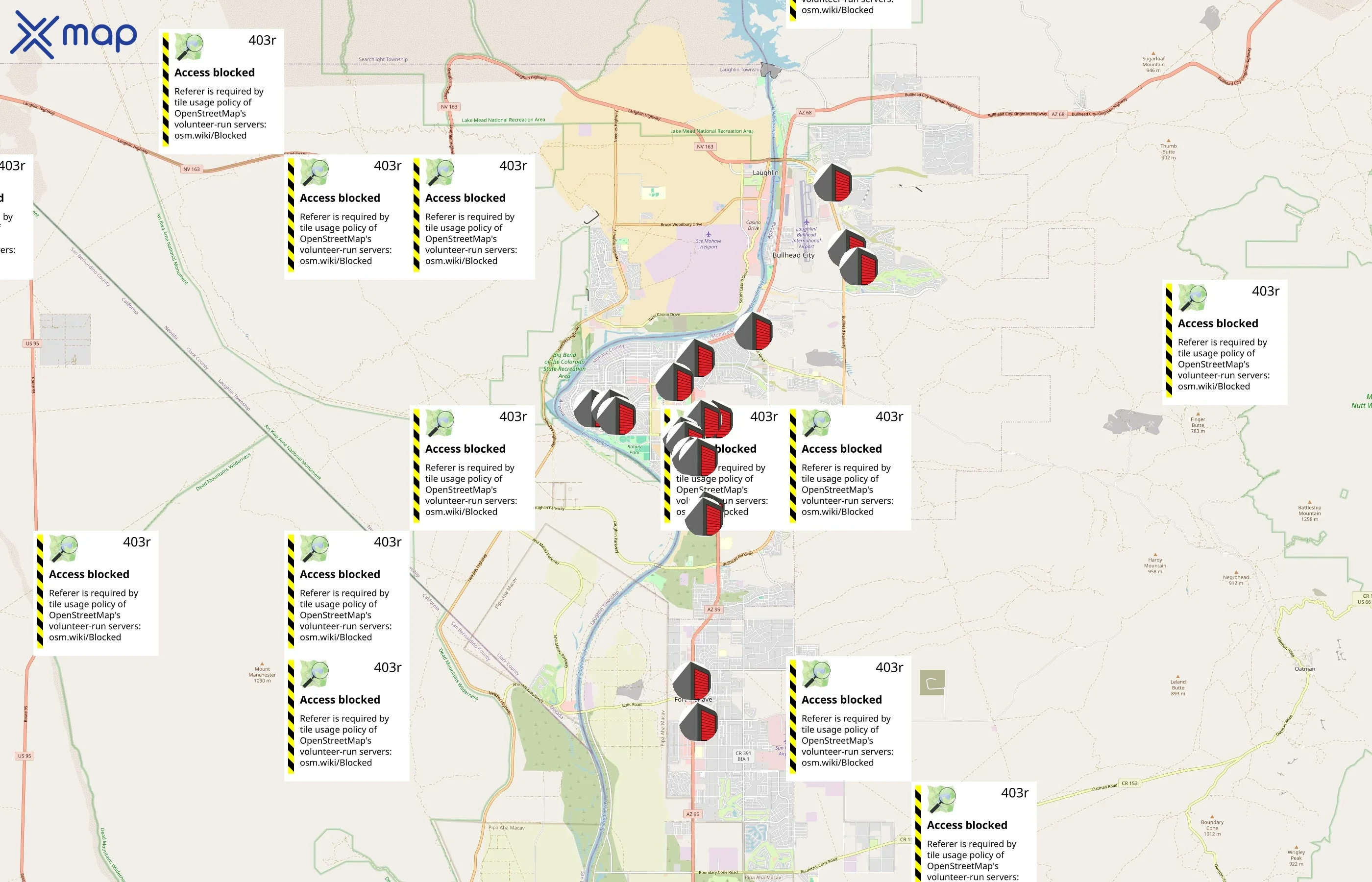 Mohave Storage area coverage
