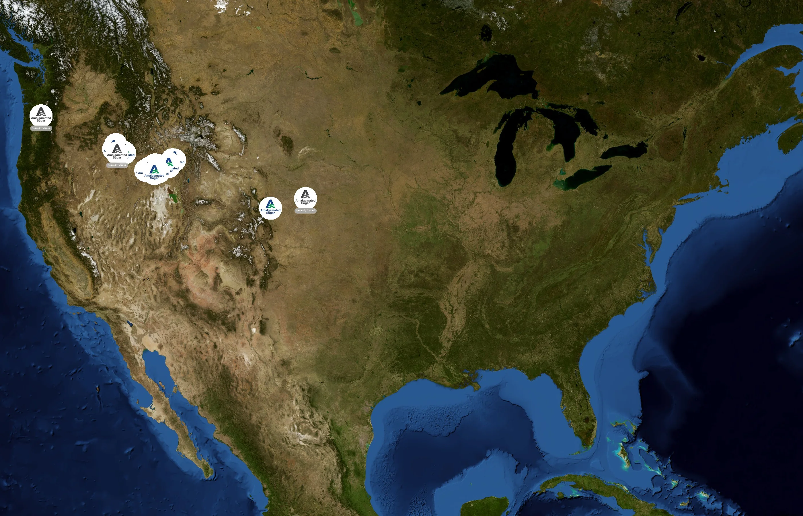 Amalgamated Sugar state distribution