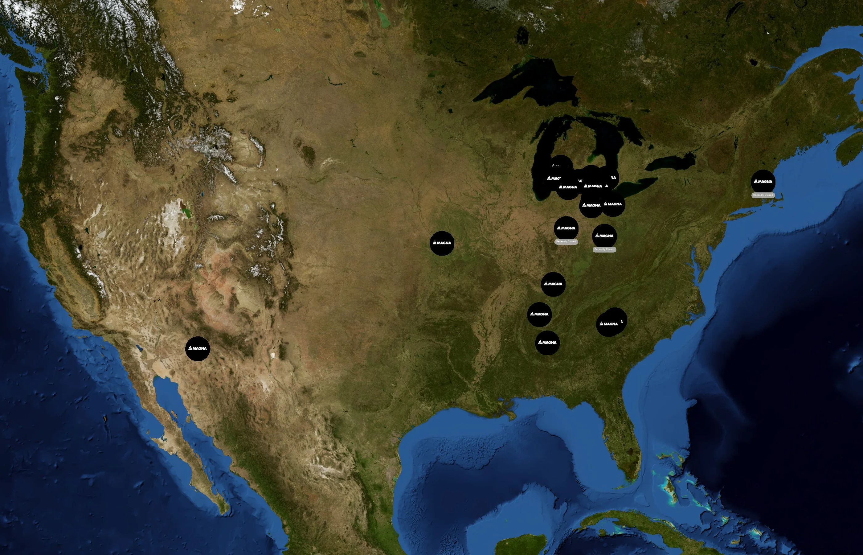 Magna International state distribution