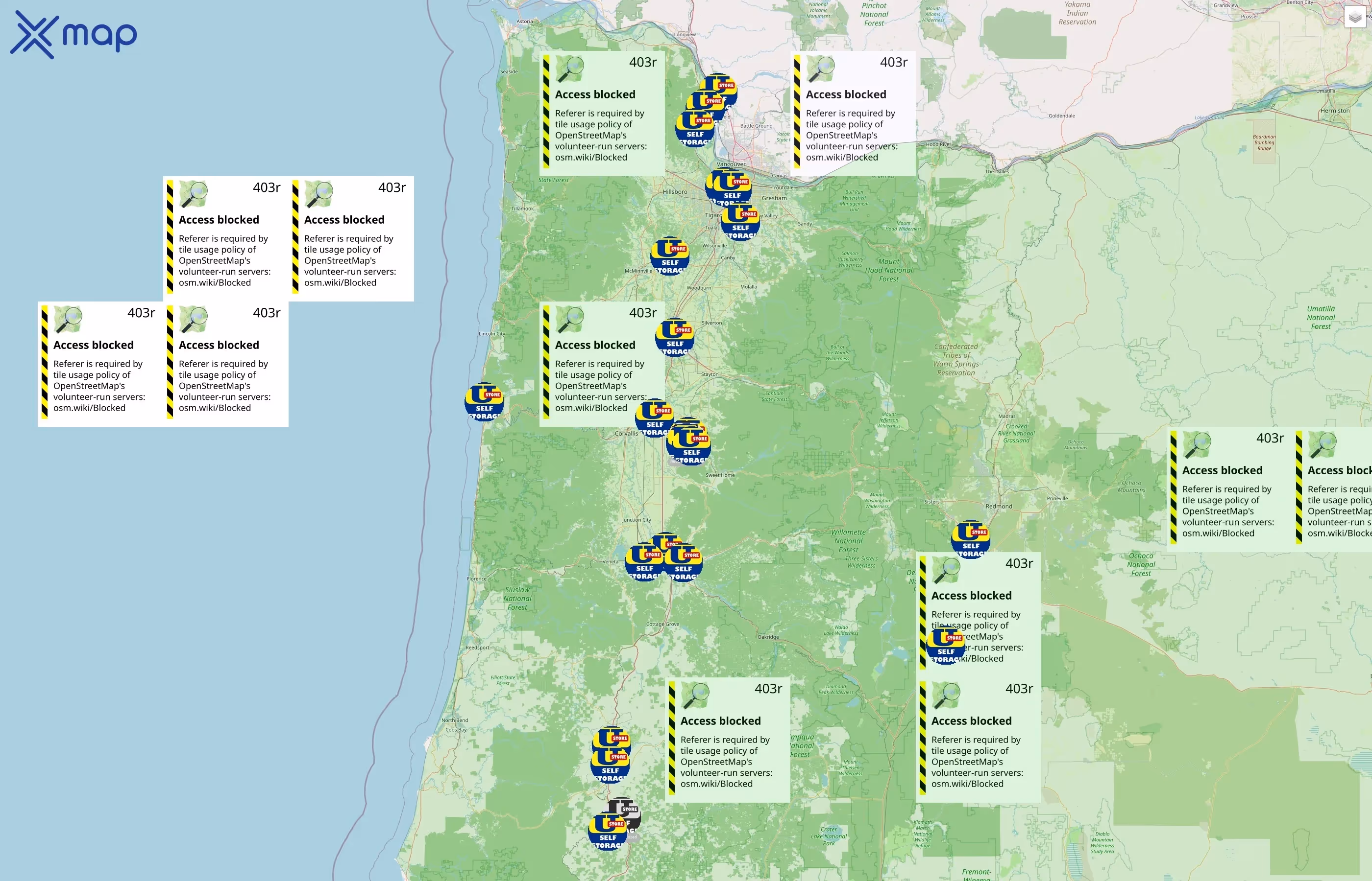 U-Store Self Storage street hotspots