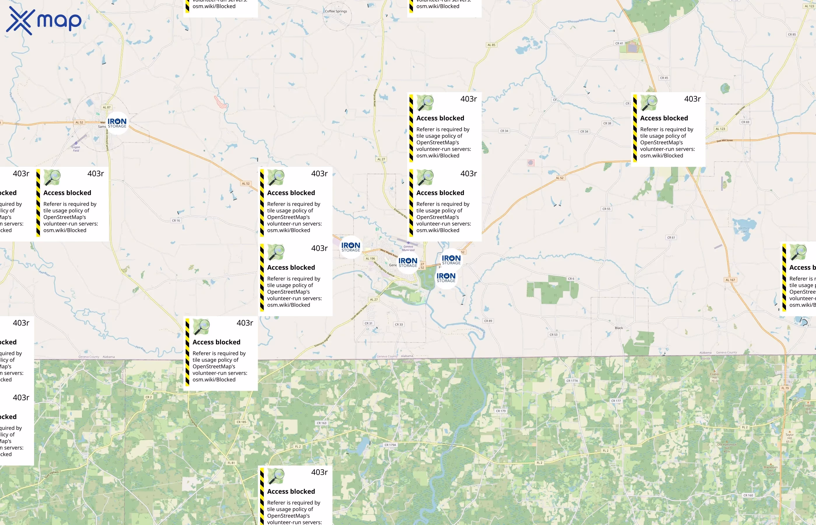 Iron Storage area coverage