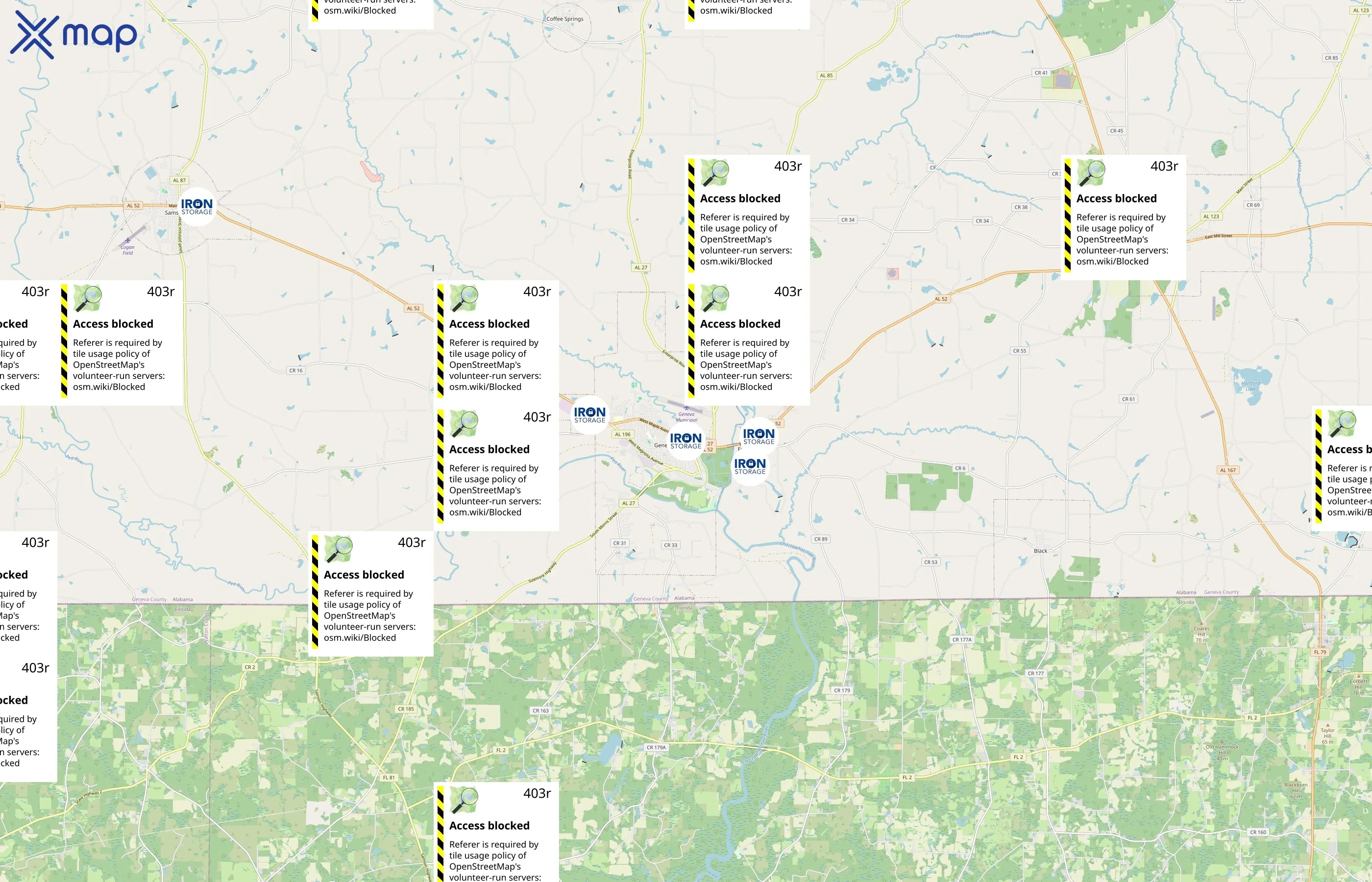 Iron Storage area coverage