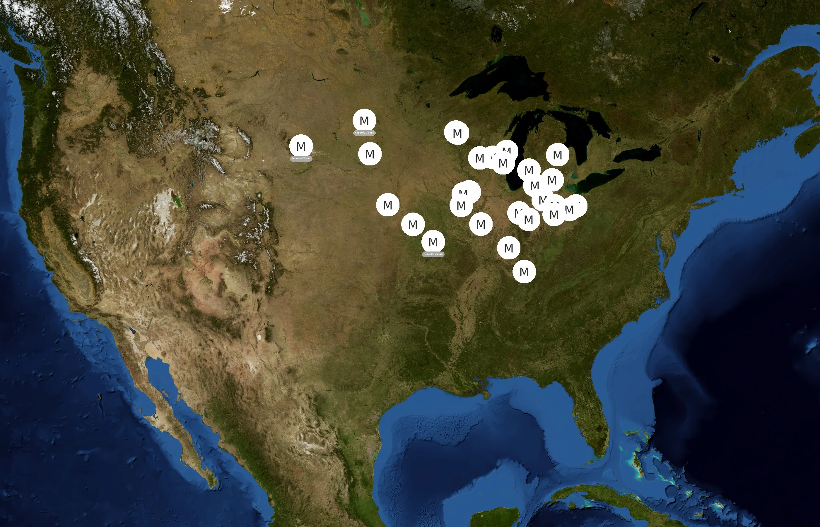 Menards Self Storage state distribution