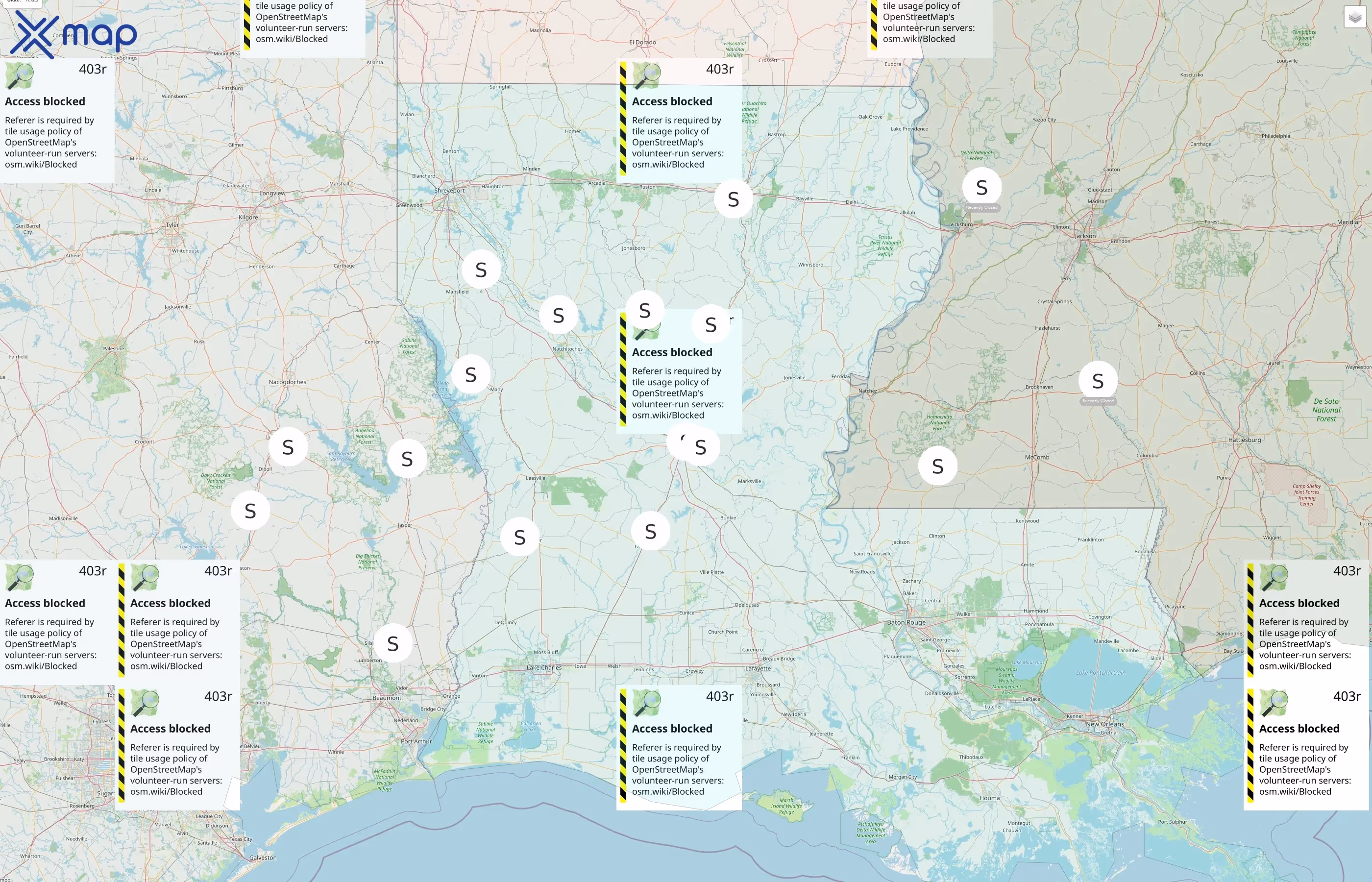 Southern Loggers Cooperative street hotspots