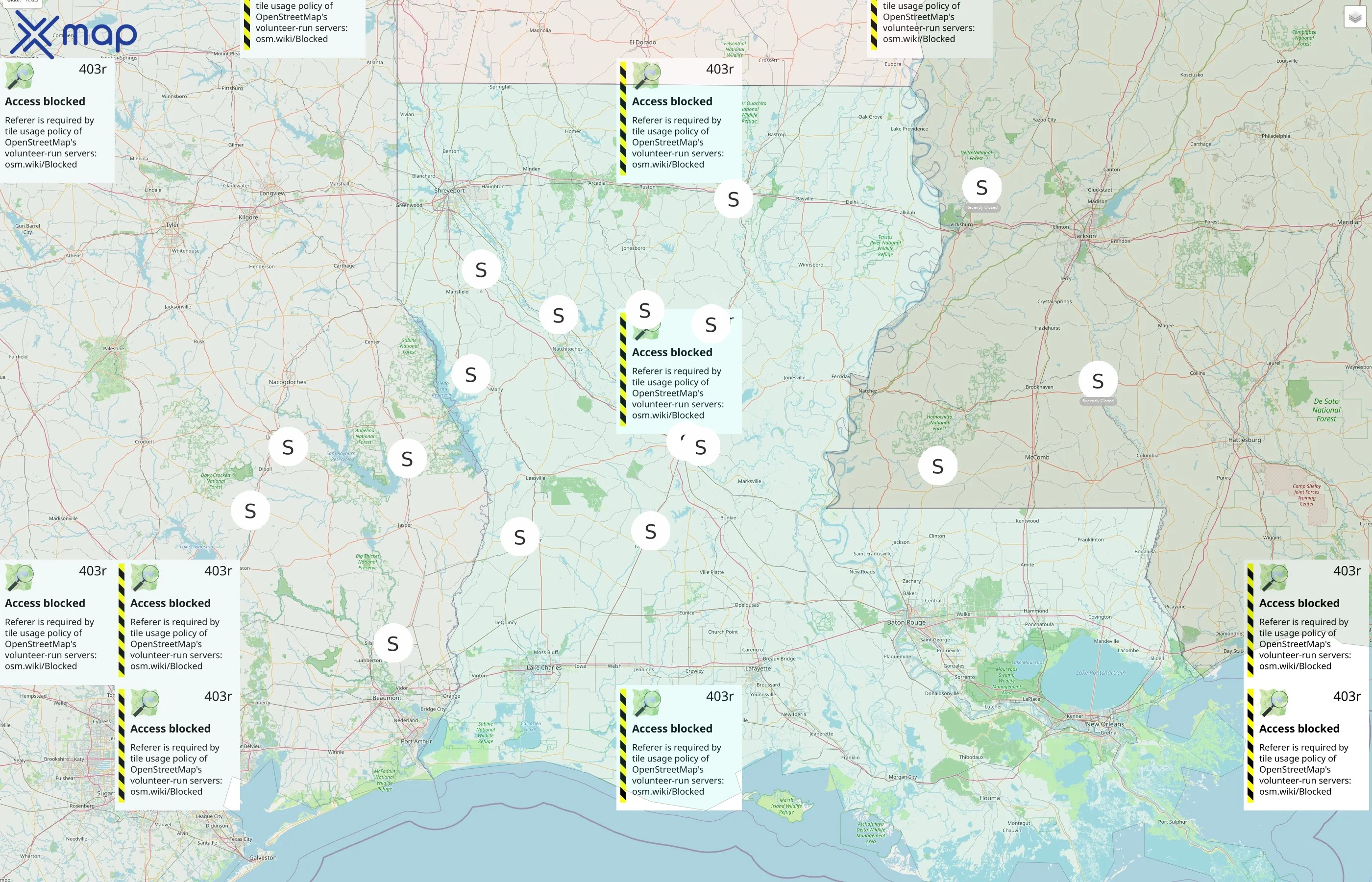 Southern Loggers Cooperative street hotspots