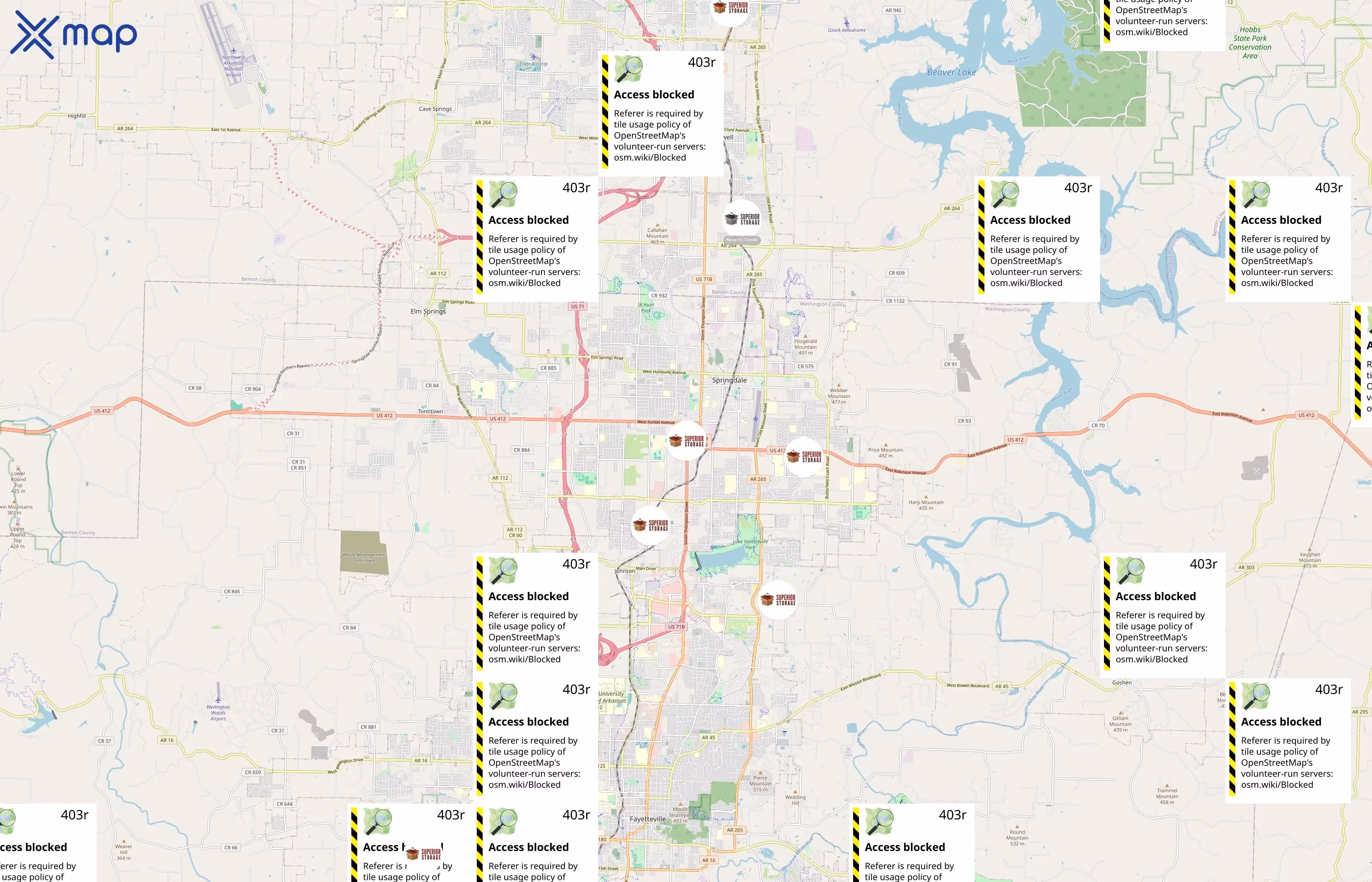 Superior Storage area coverage