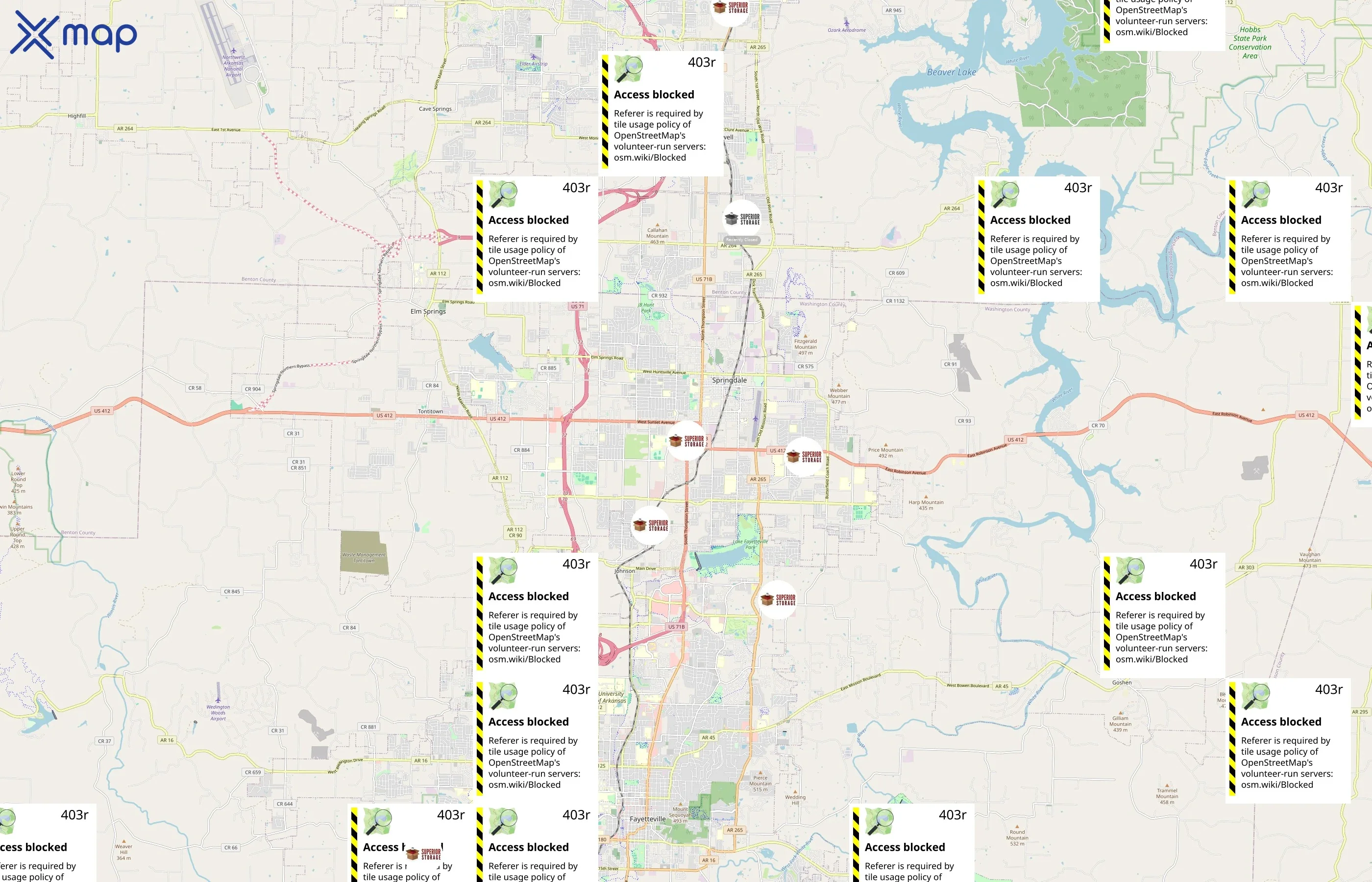 Superior Storage area coverage