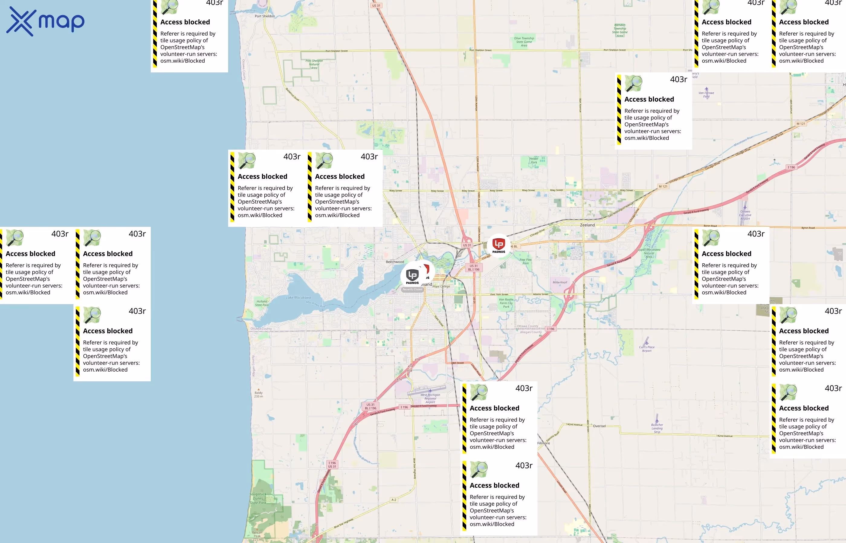 PADNOS area coverage