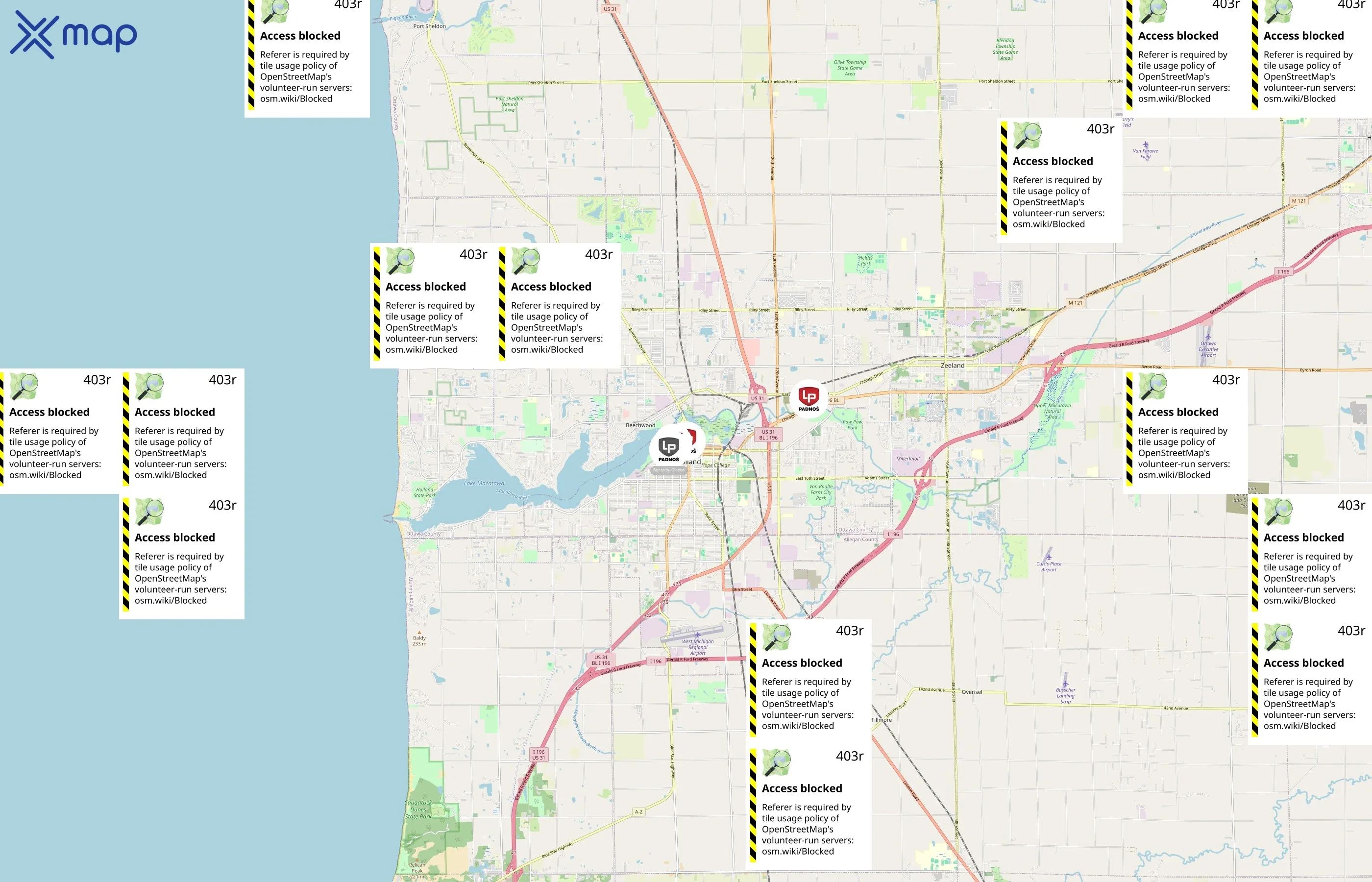 PADNOS area coverage