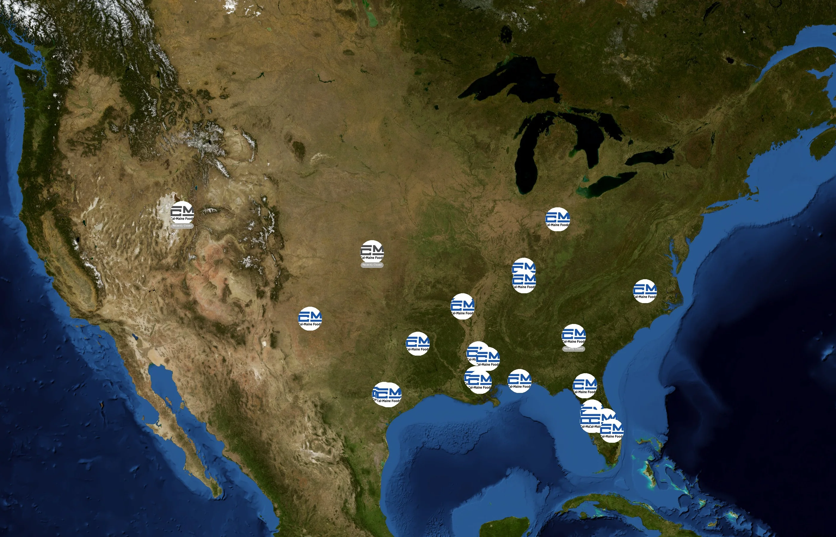 Cal-Maine Foods state distribution