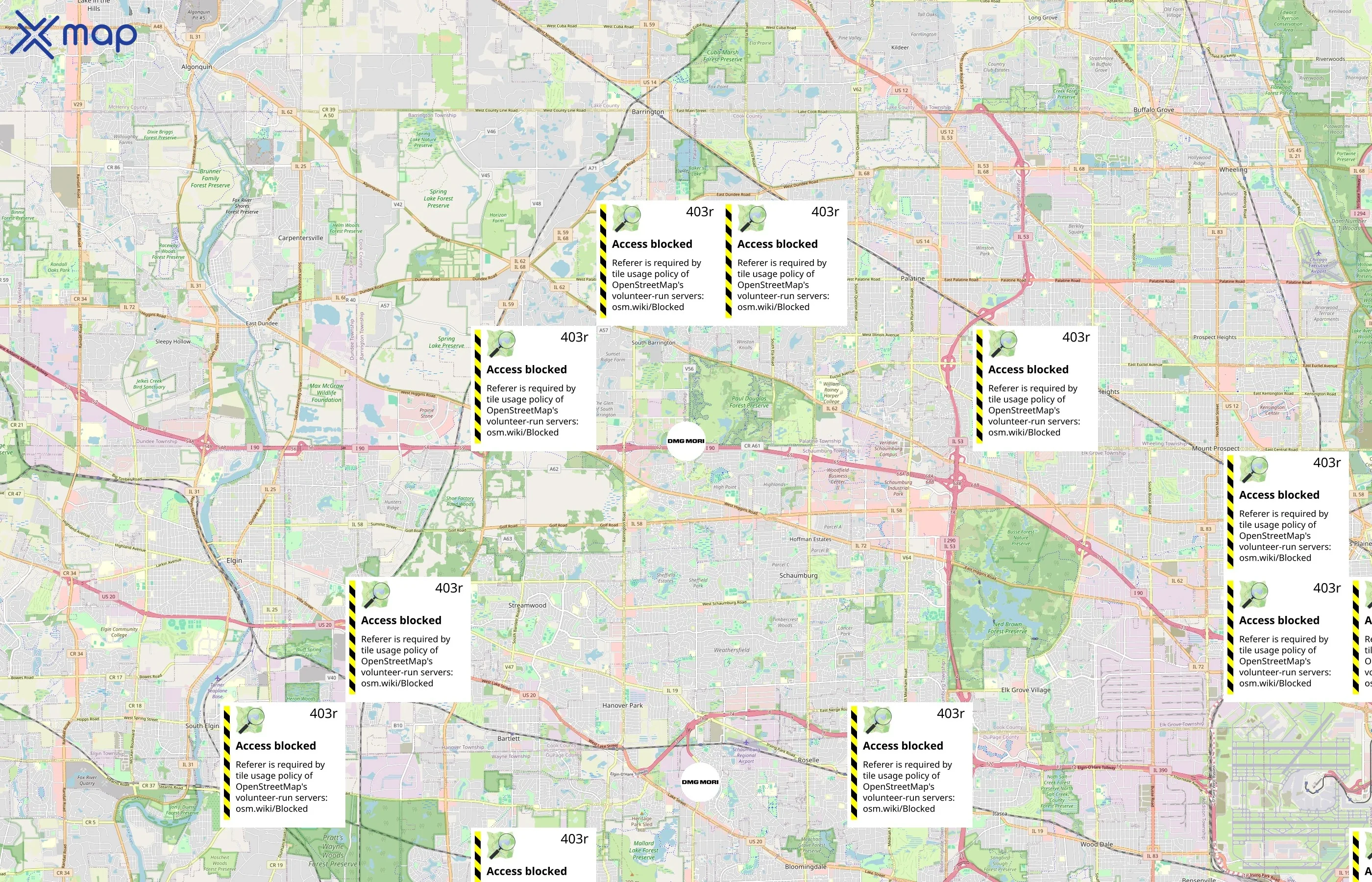 DMG MORI area coverage