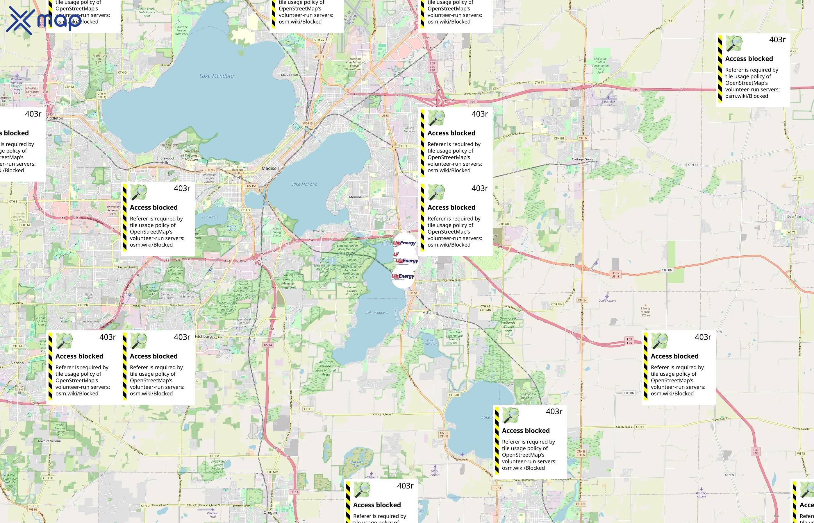 U.S. Energy area coverage