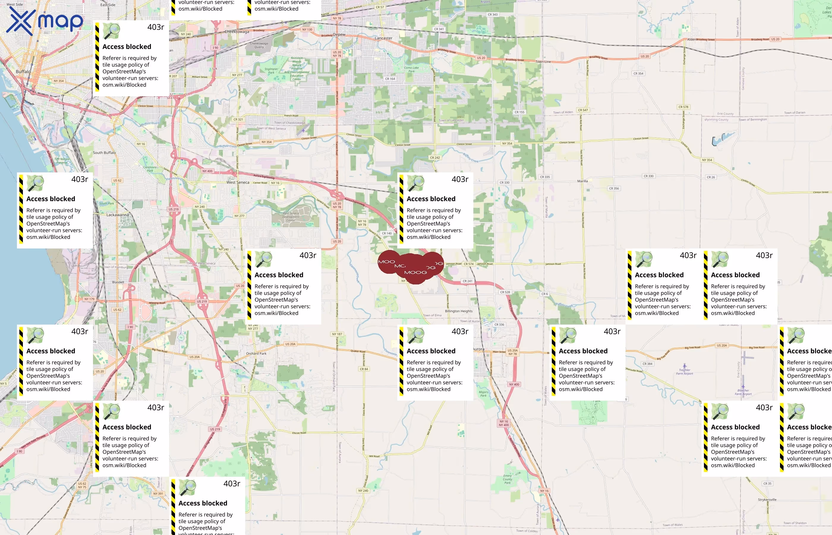Moog Inc. area coverage