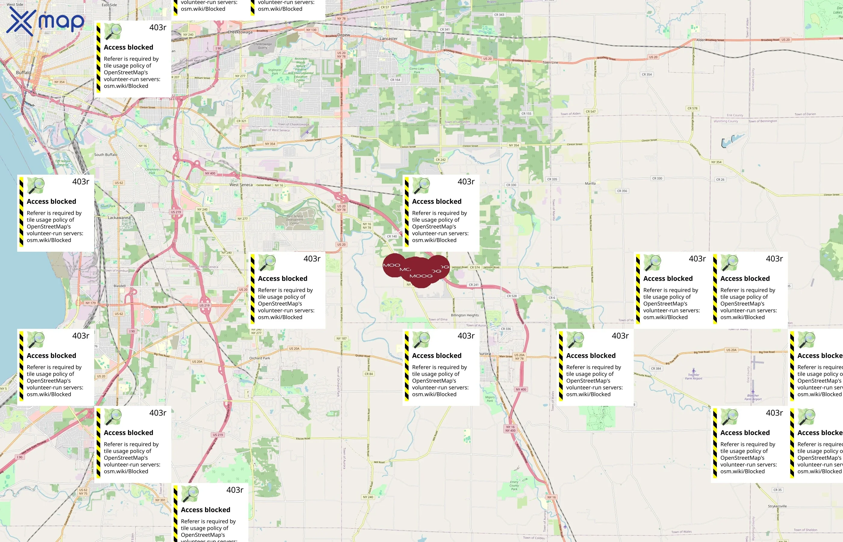 Moog Inc. area coverage